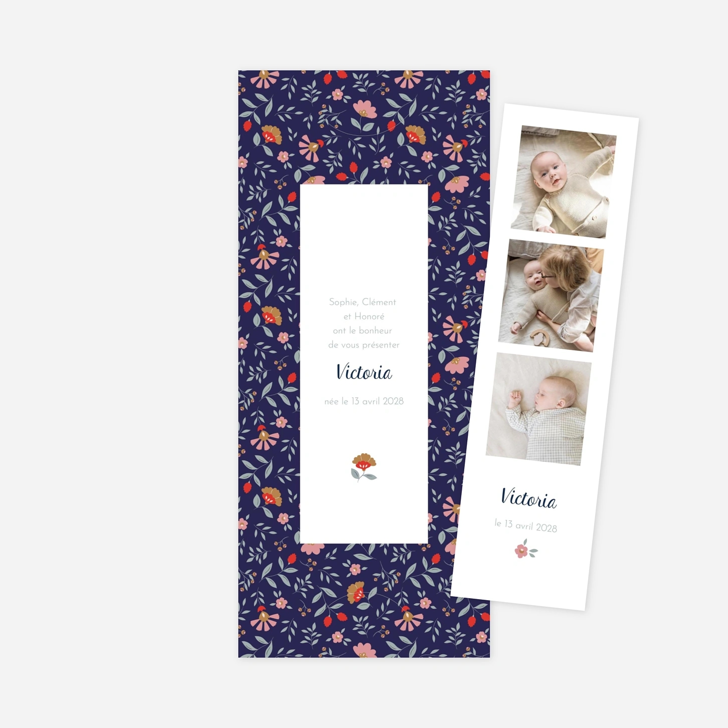 Faire-part naissance Flora