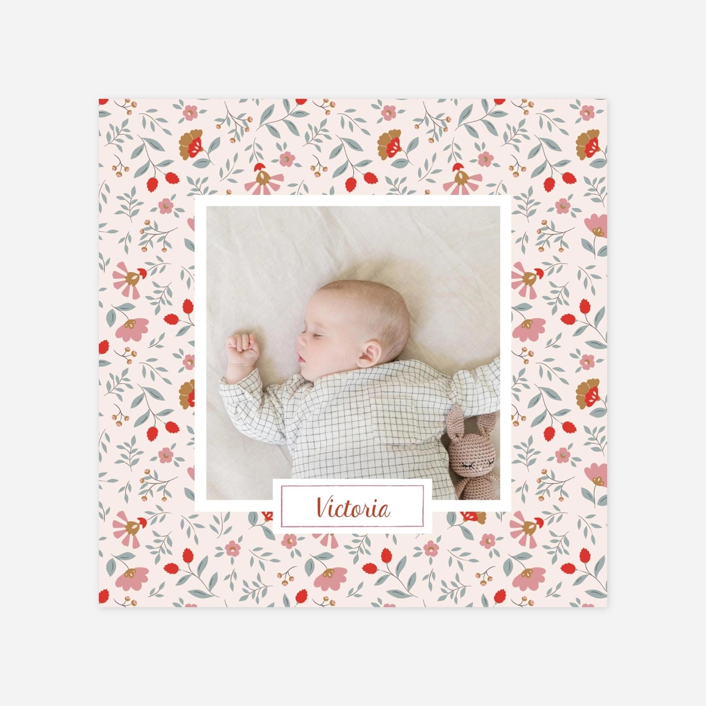 Faire-part naissance Flora