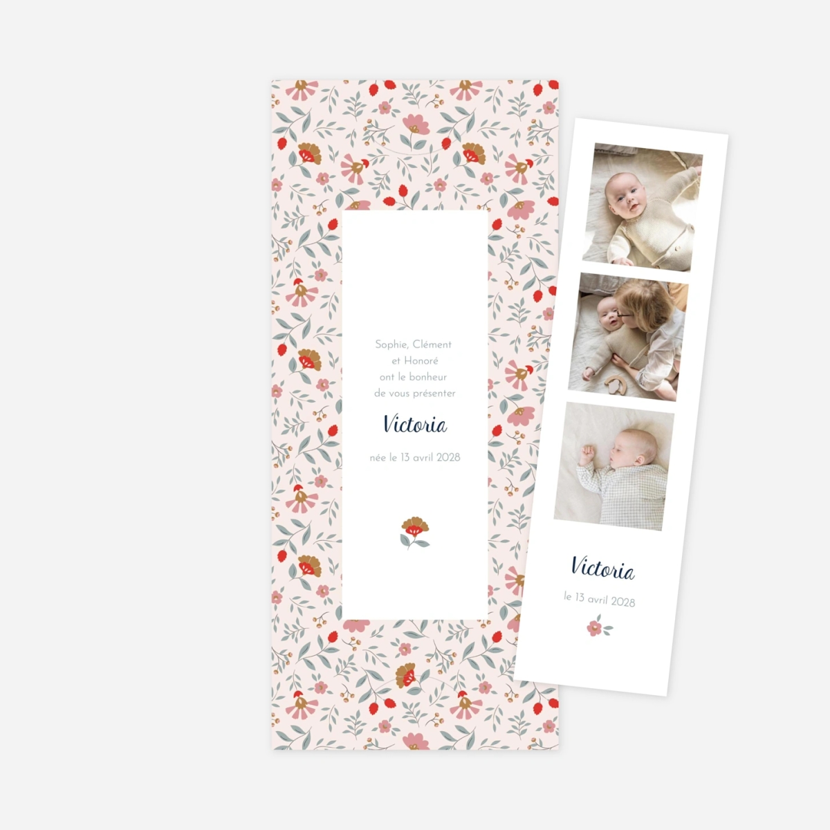 Faire-part naissance Flora