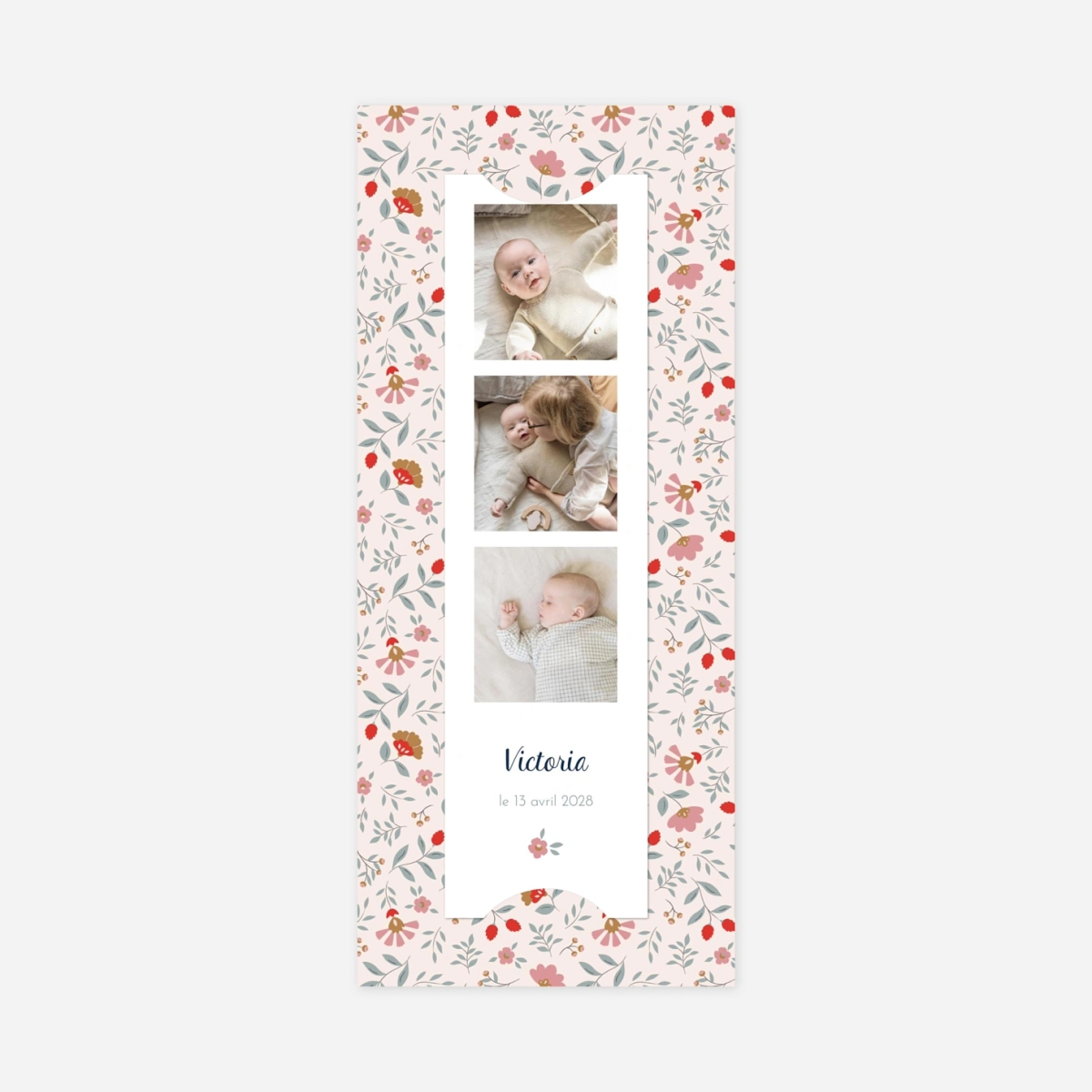 Faire-part naissance Flora Pictos