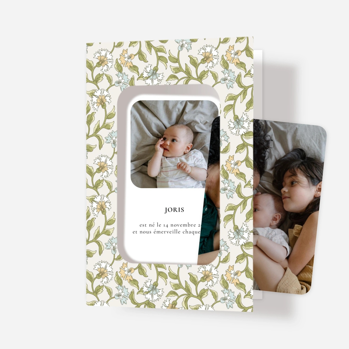 Faire-part naissance Floraison