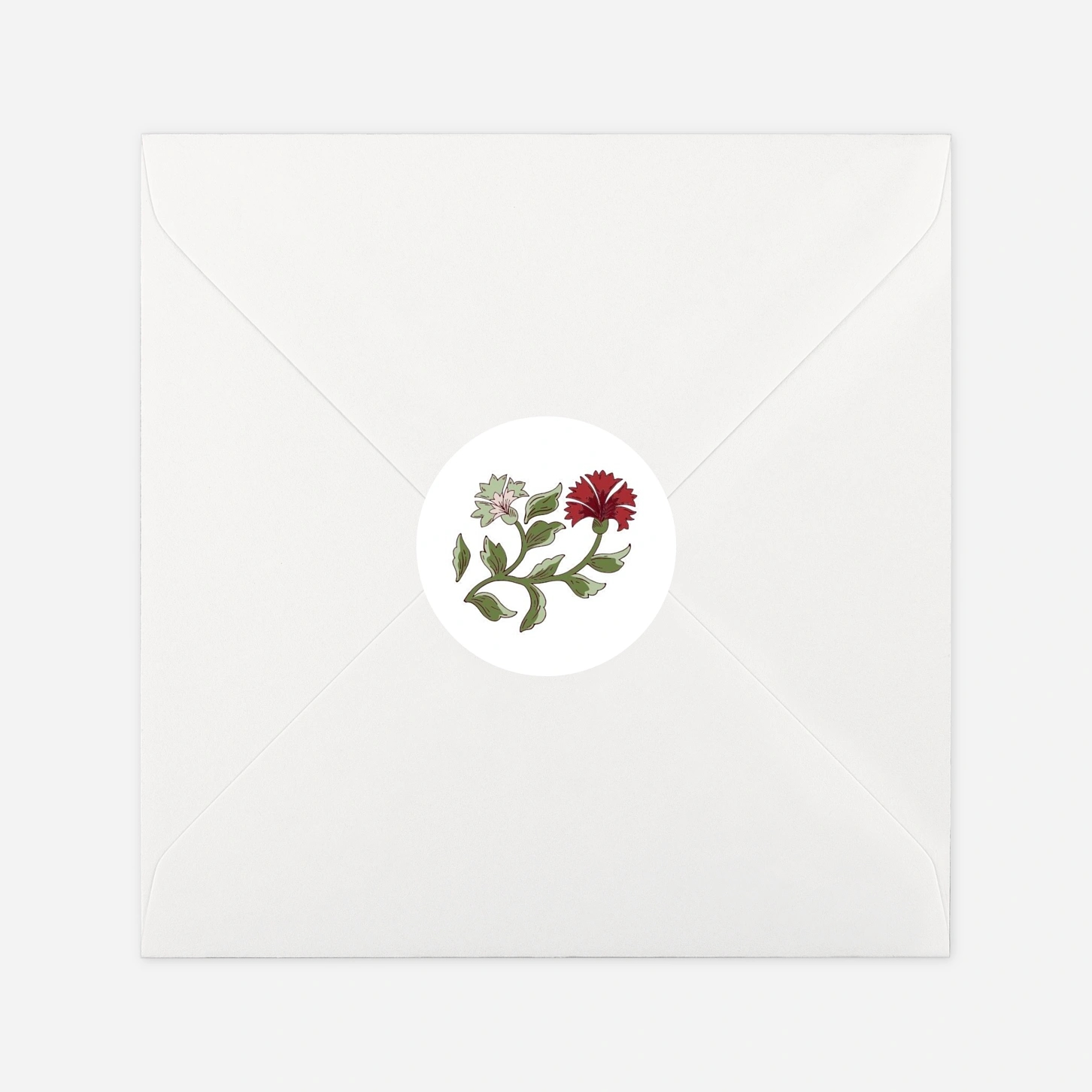 Étiquette cadeau Noël Floraison