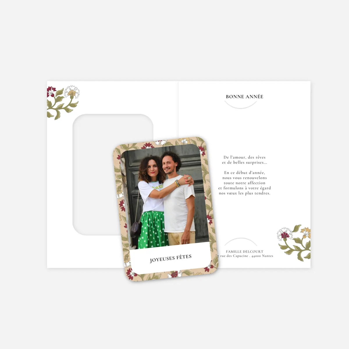 Carte de voeux Floraison