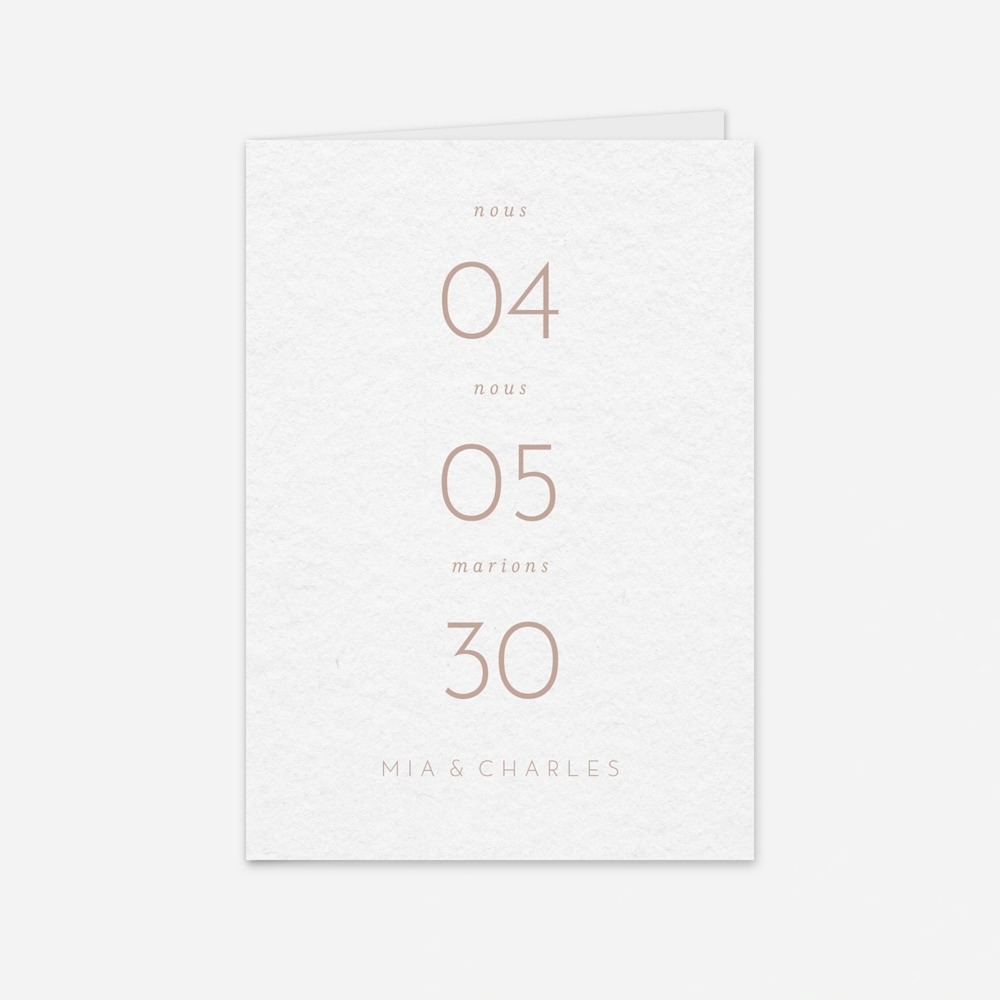 Faire-part mariage Force Simple