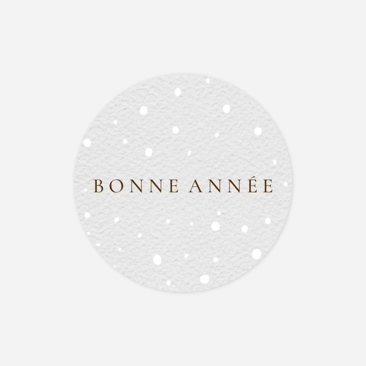 Étiquette cadeau Noël Fenêtre sur l'hiver