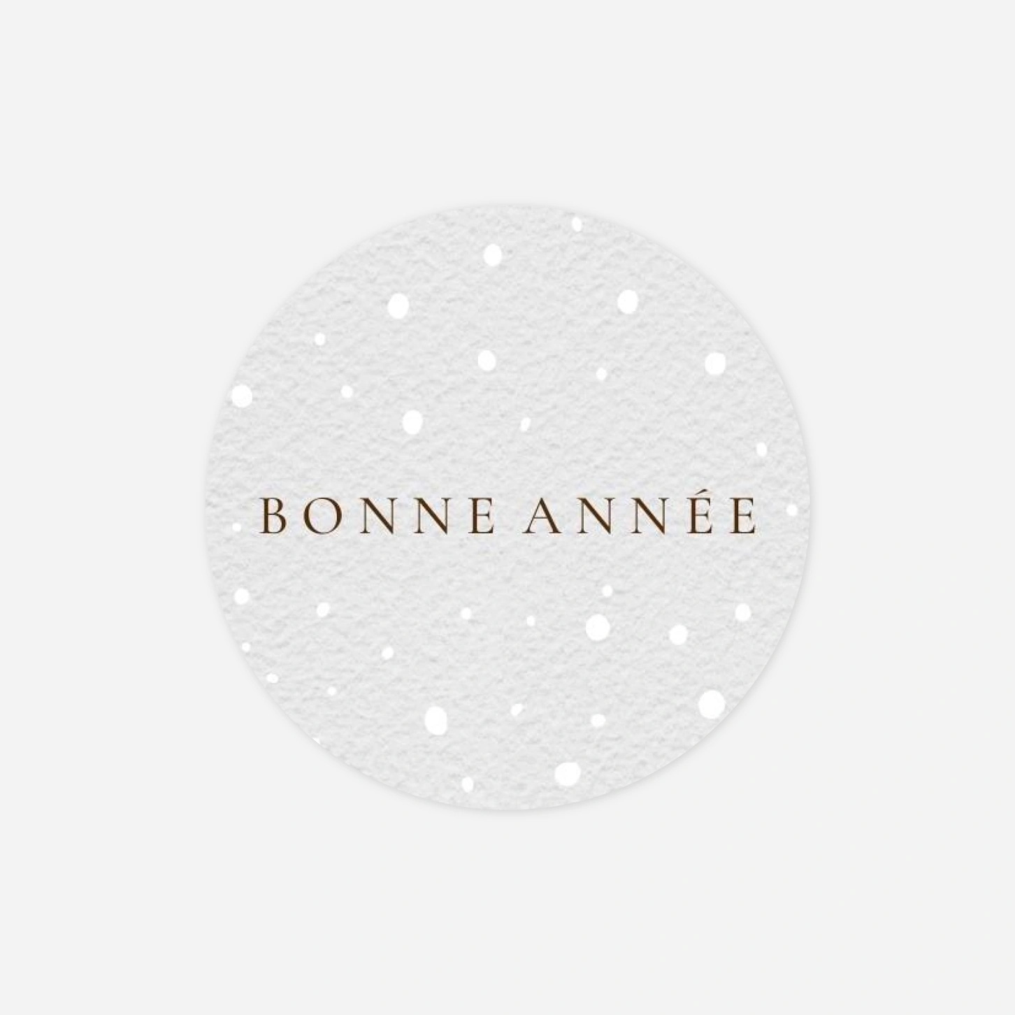 Étiquette cadeau Noël Fenêtre sur l'hiver