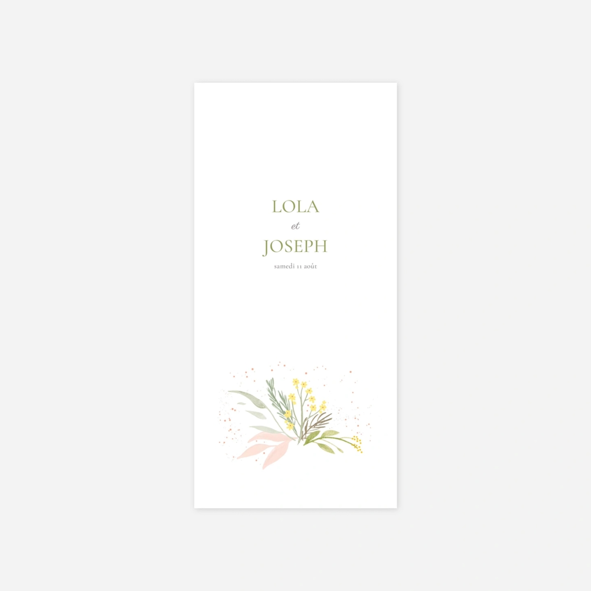 Menu mariage Gaieté