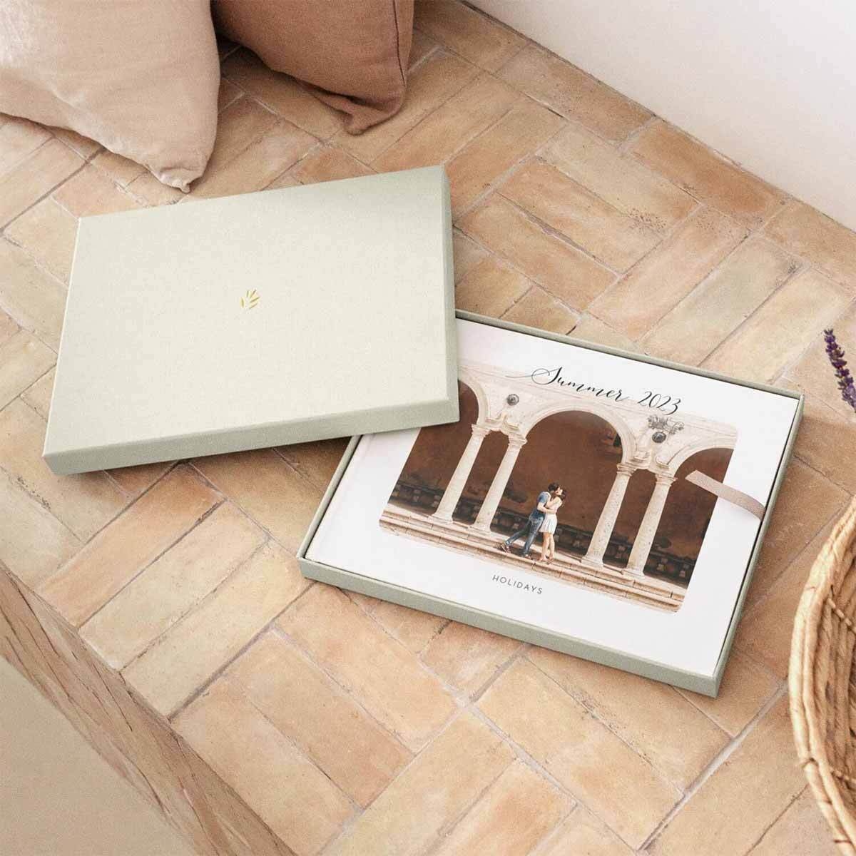 Coffret album photo Coffret de présentation paysage