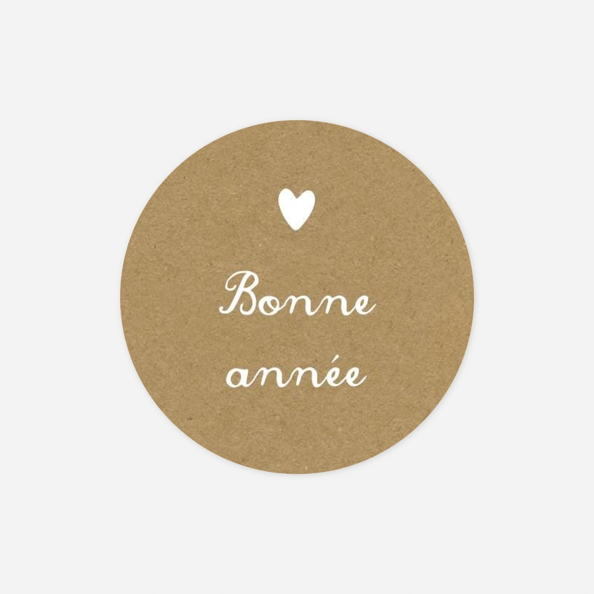 Étiquette cadeau Noël Guirlande de coeurs