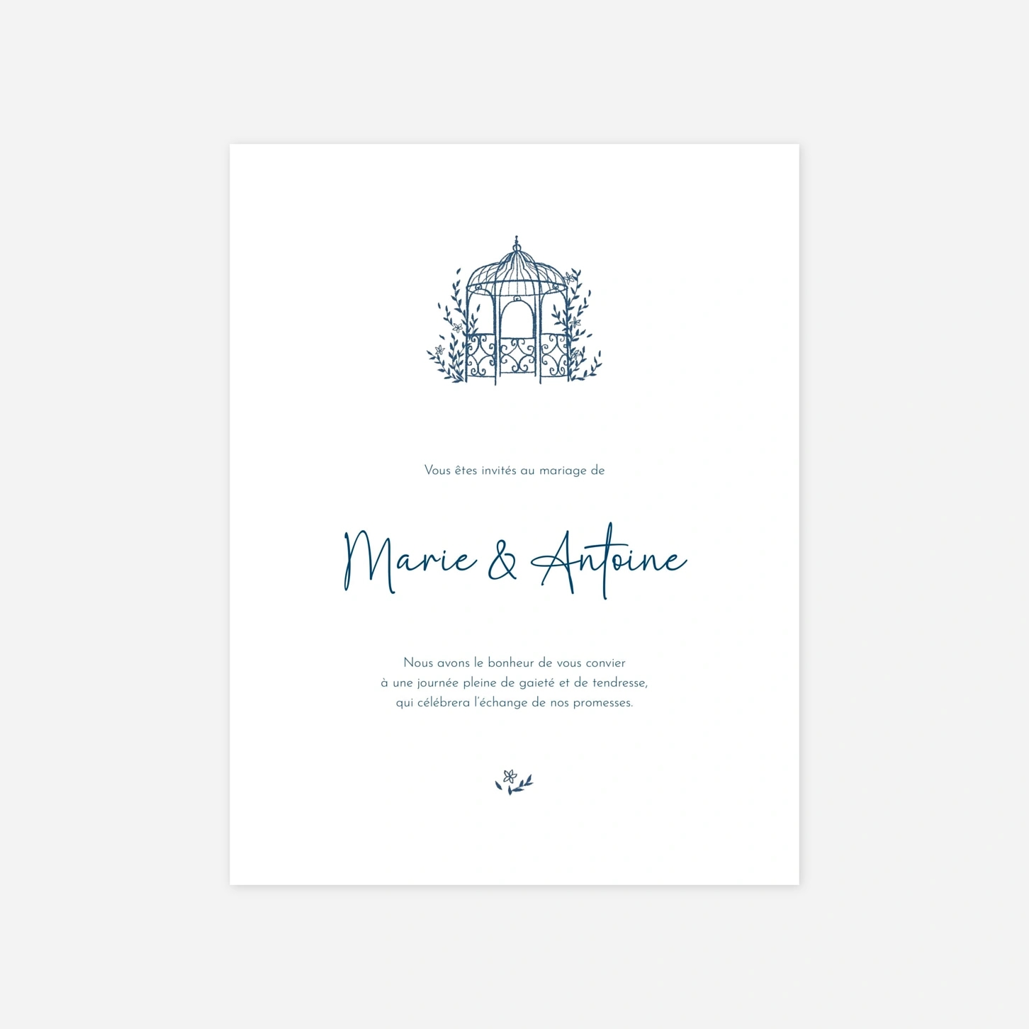 Faire-part mariage Gloriette
