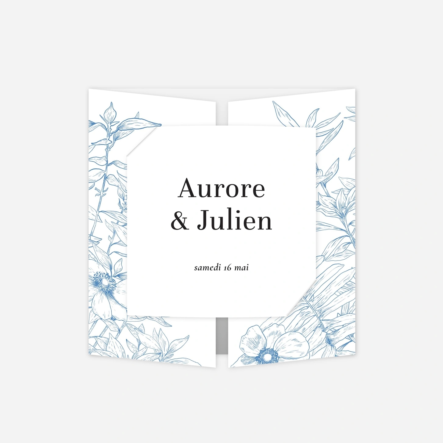 Faire-part mariage Gravure