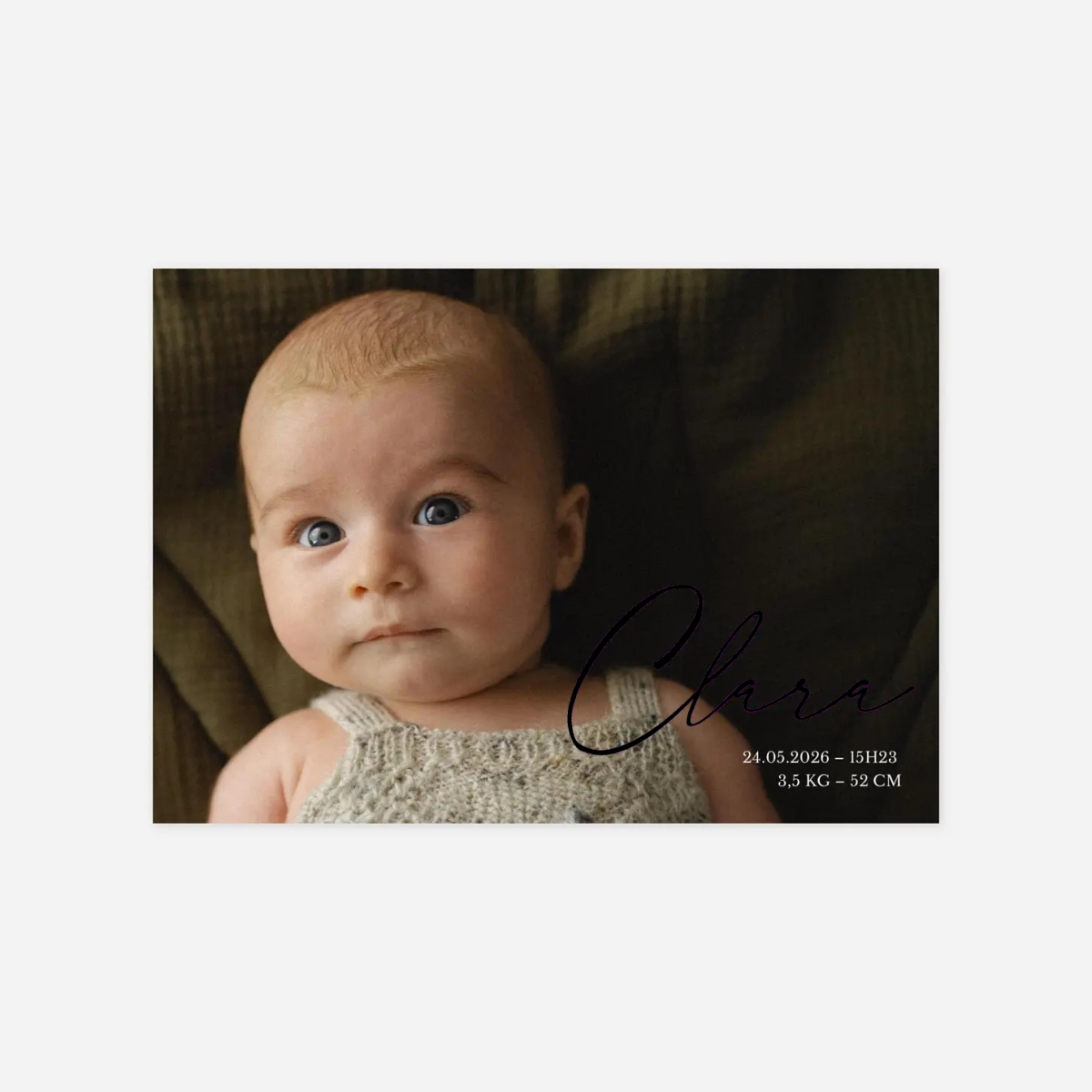 Faire-part naissance Grande joie