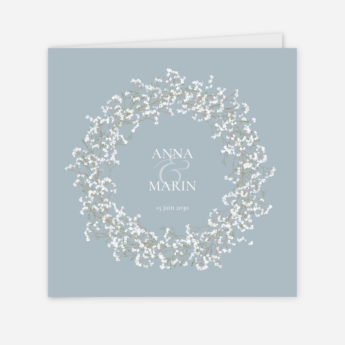 Faire-part mariage Gypsophile