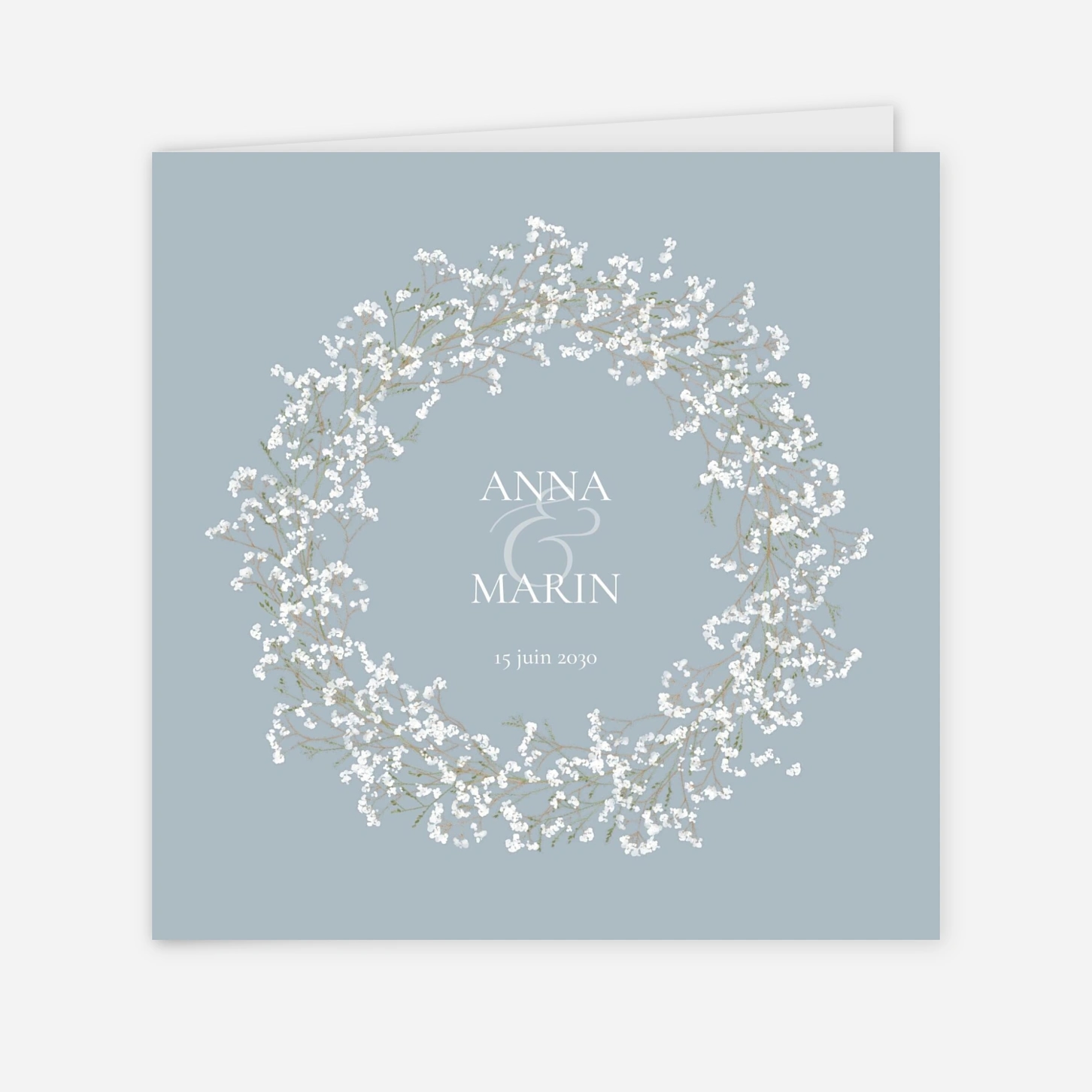 Faire-part mariage Gypsophile