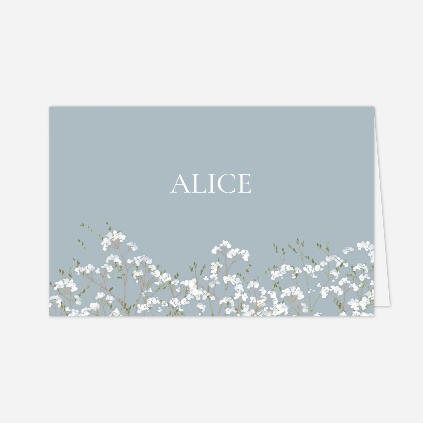 Marque-place mariage Gypsophile