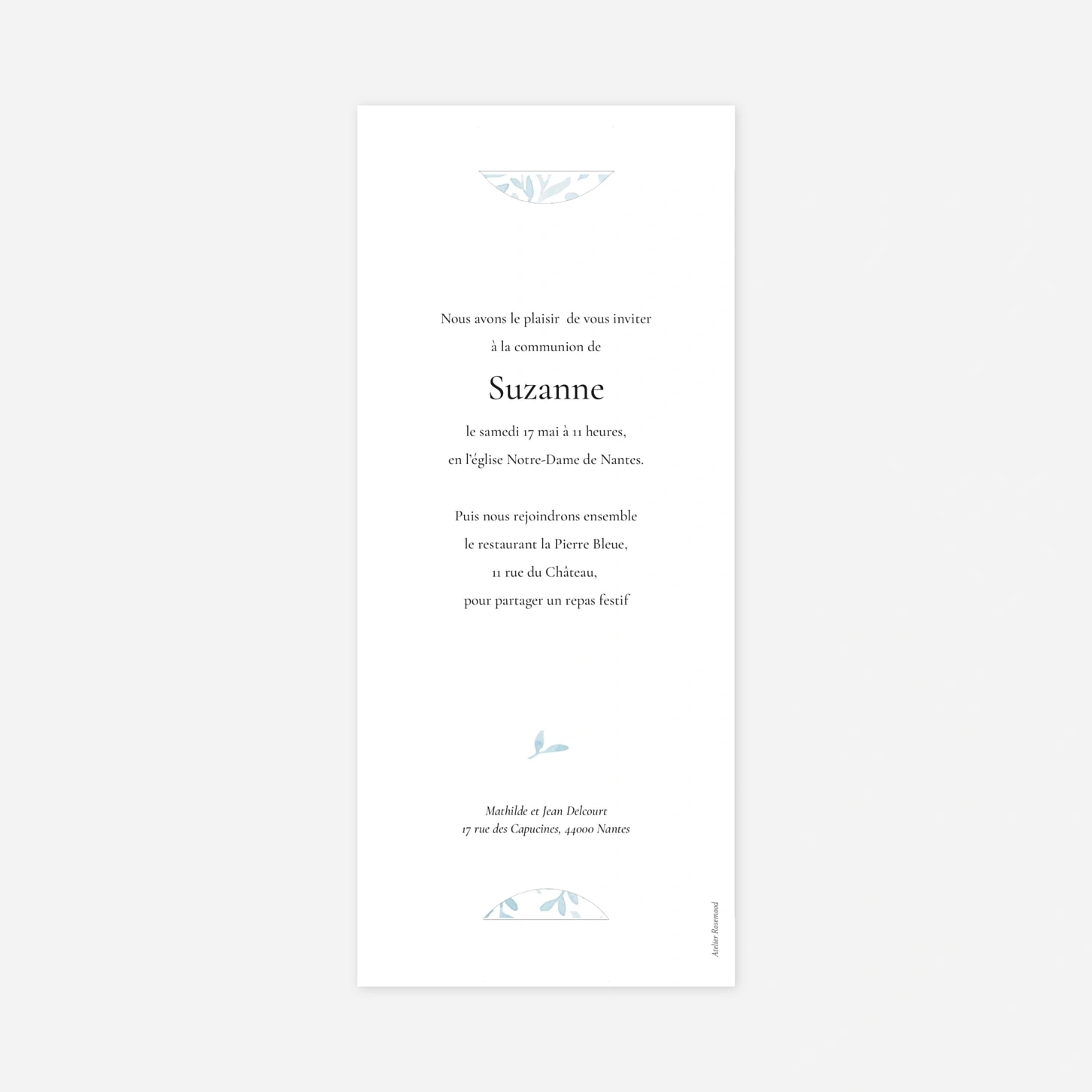 Invitation communion Harmonie