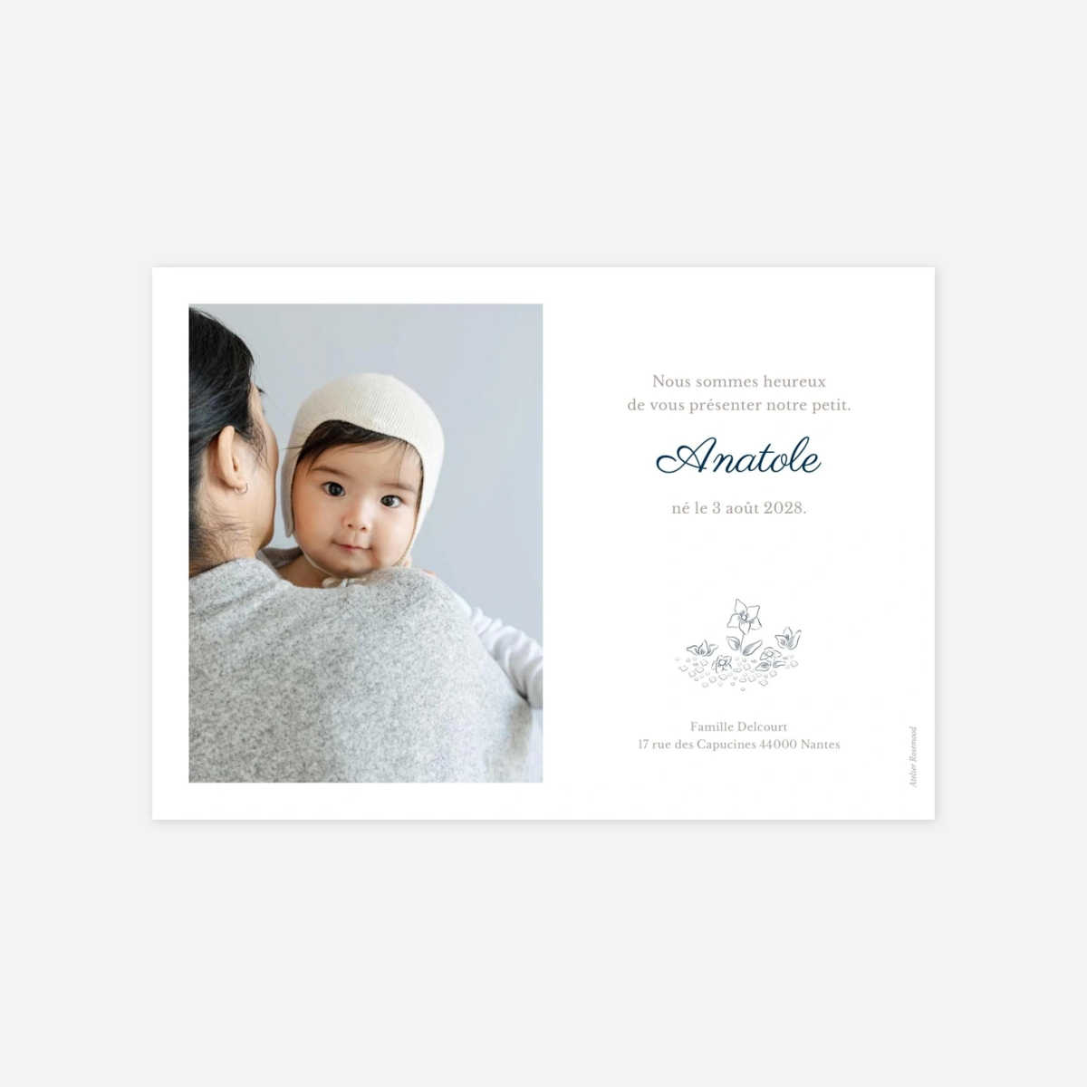 Faire-part naissance Histoire du soir