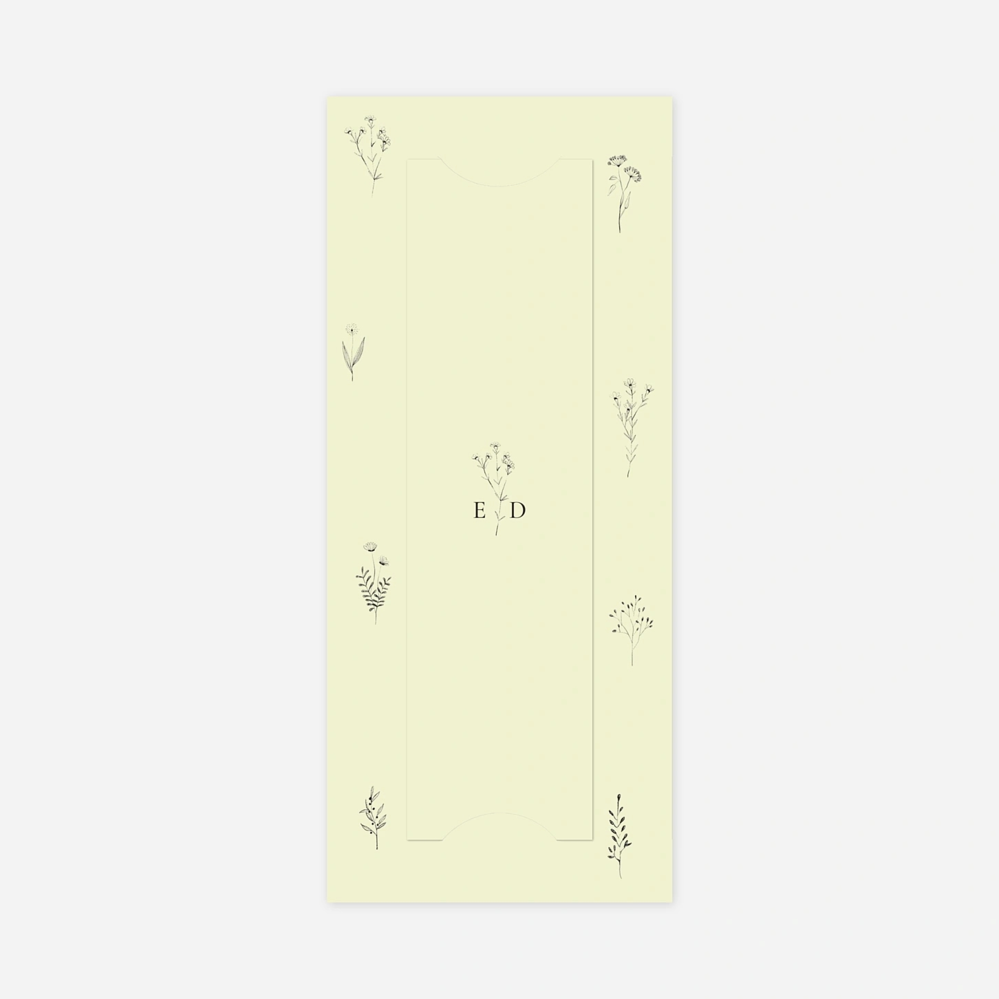 Faire-part naissance Herbier