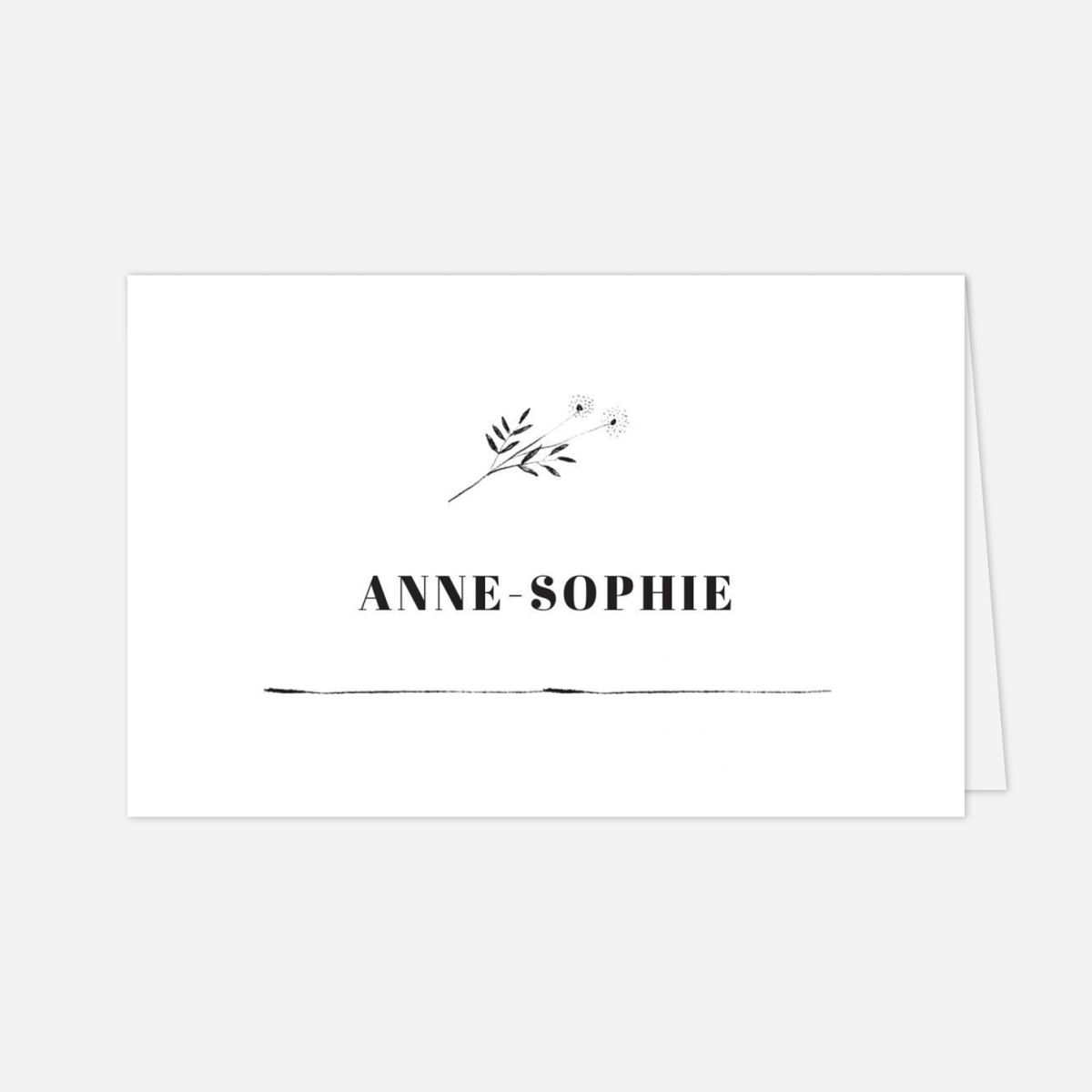 Marque-place mariage Herbier