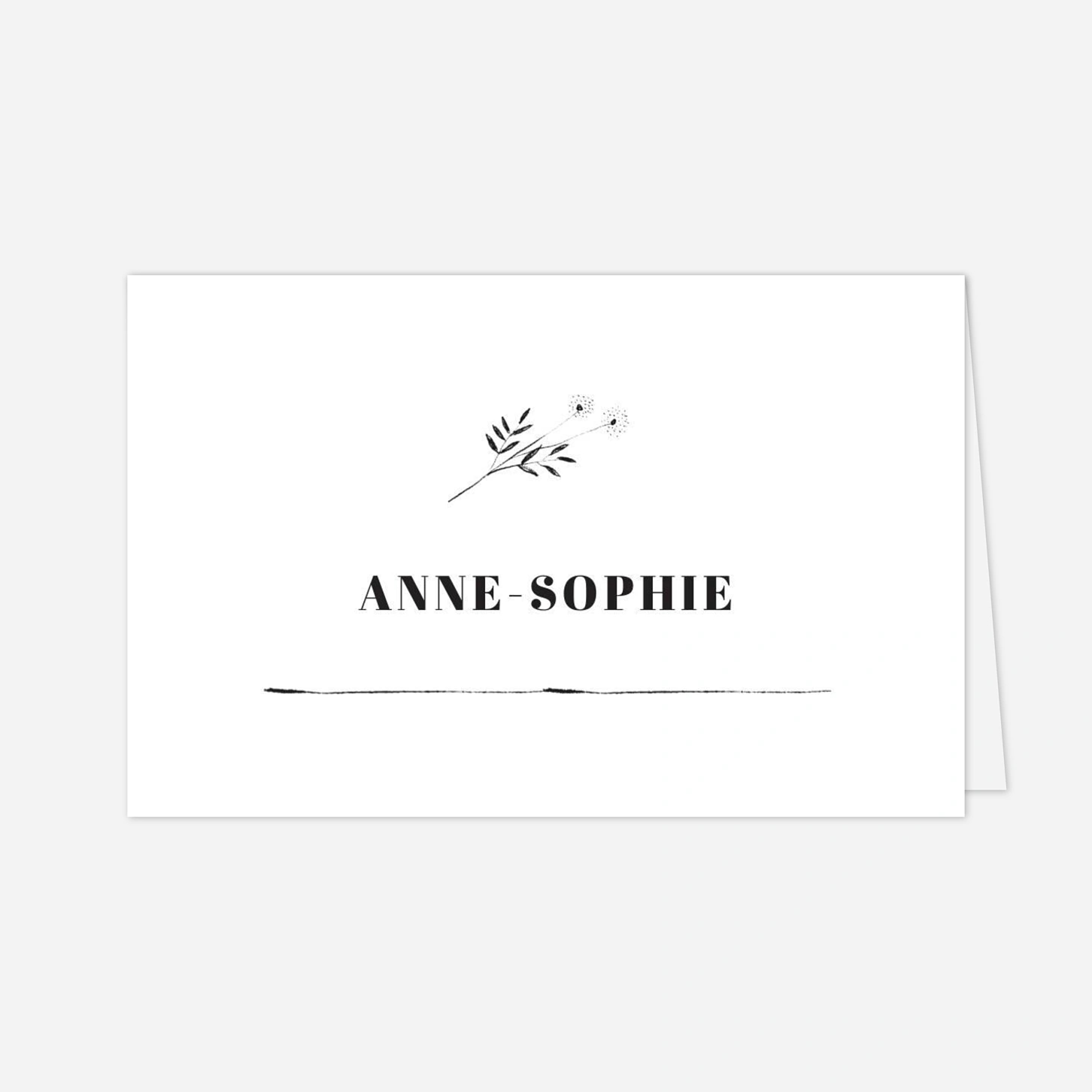 Marque-place mariage Herbier