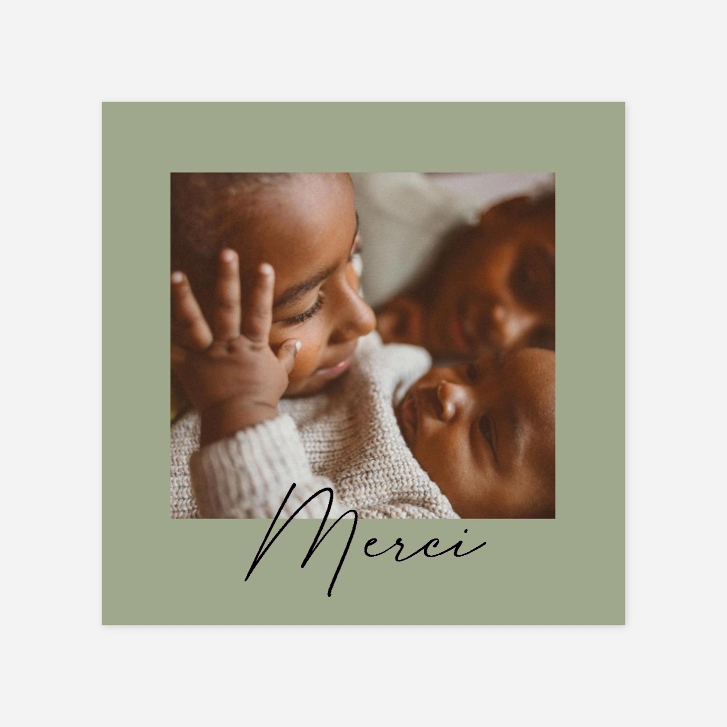 Carte remerciement naissance Heureux évènement