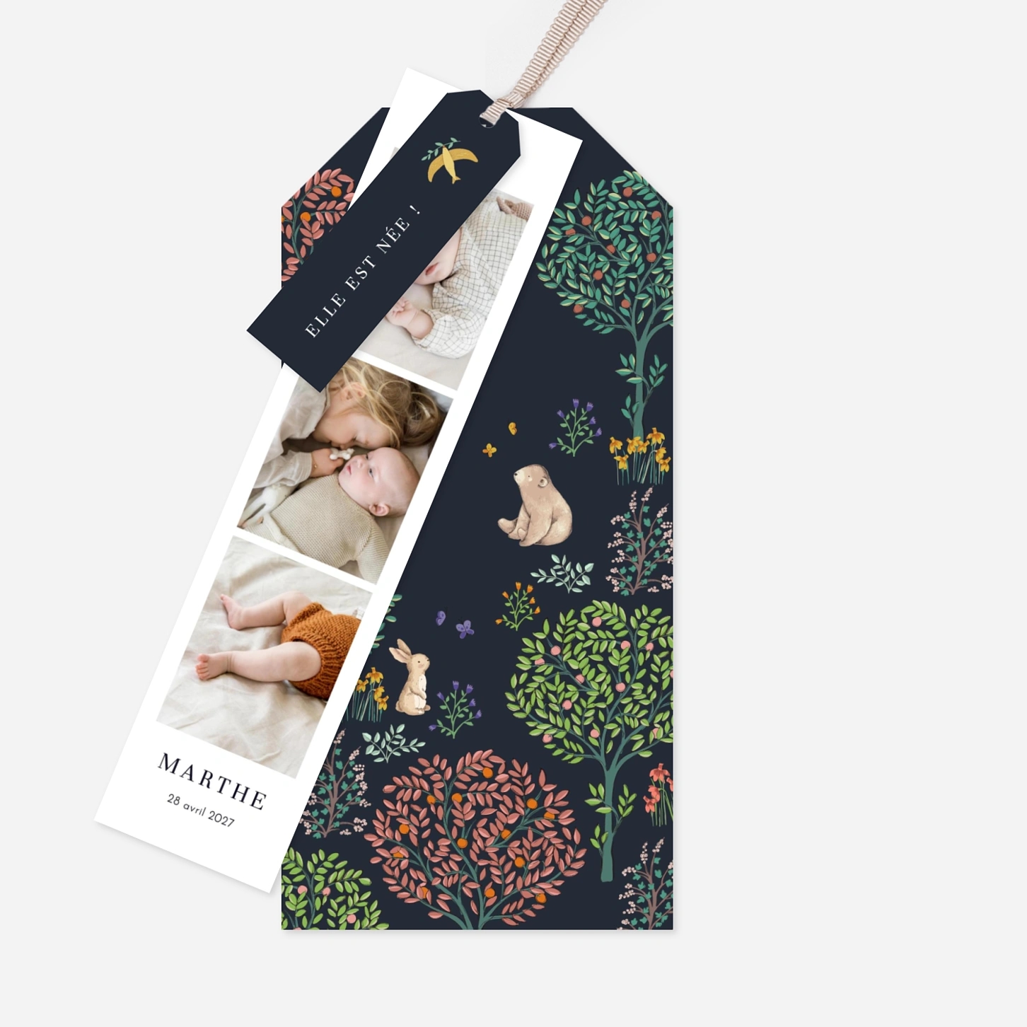 Faire-part naissance Histoire du jardin