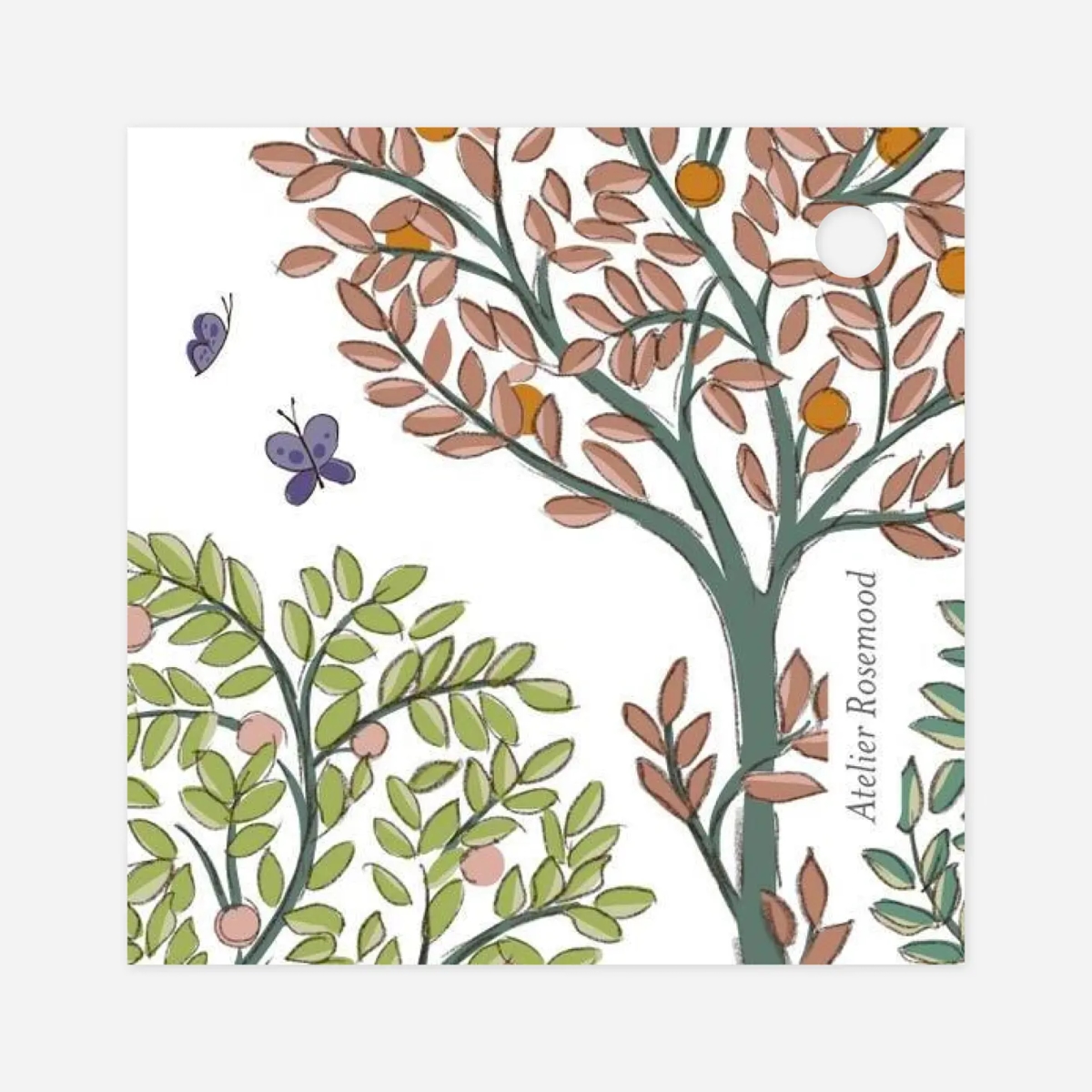 Étiquette baptême Histoire du jardin