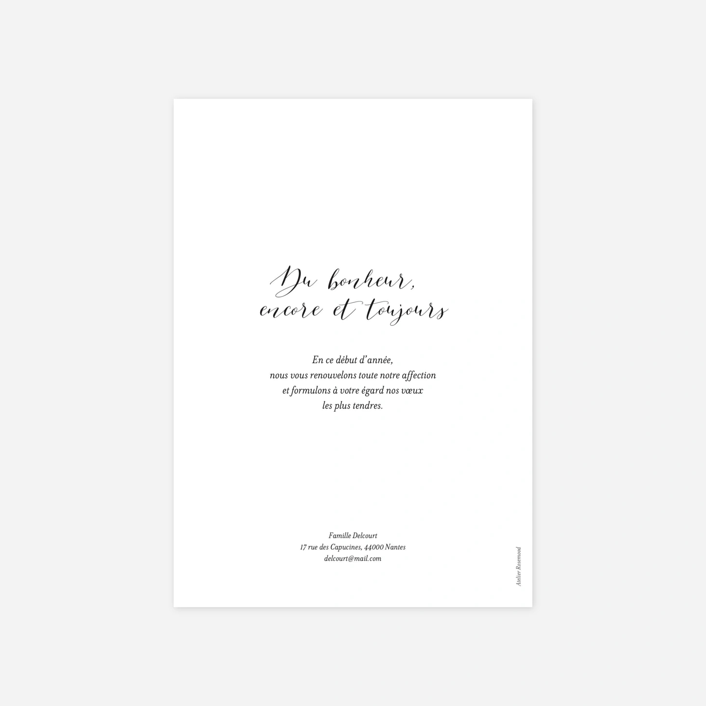 Carte de voeux Horizon 4 photos