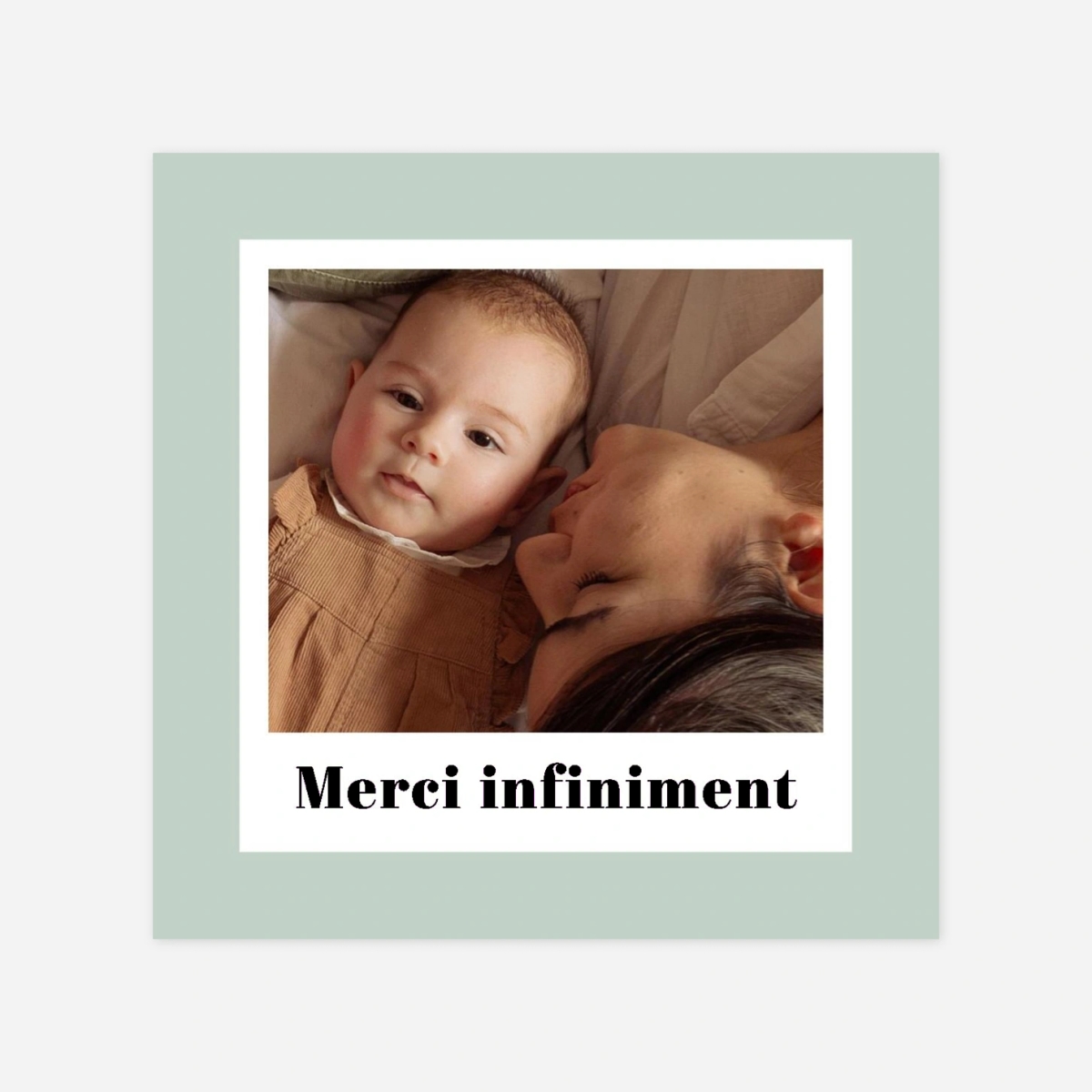 Carte remerciement naissance Heureux jour
