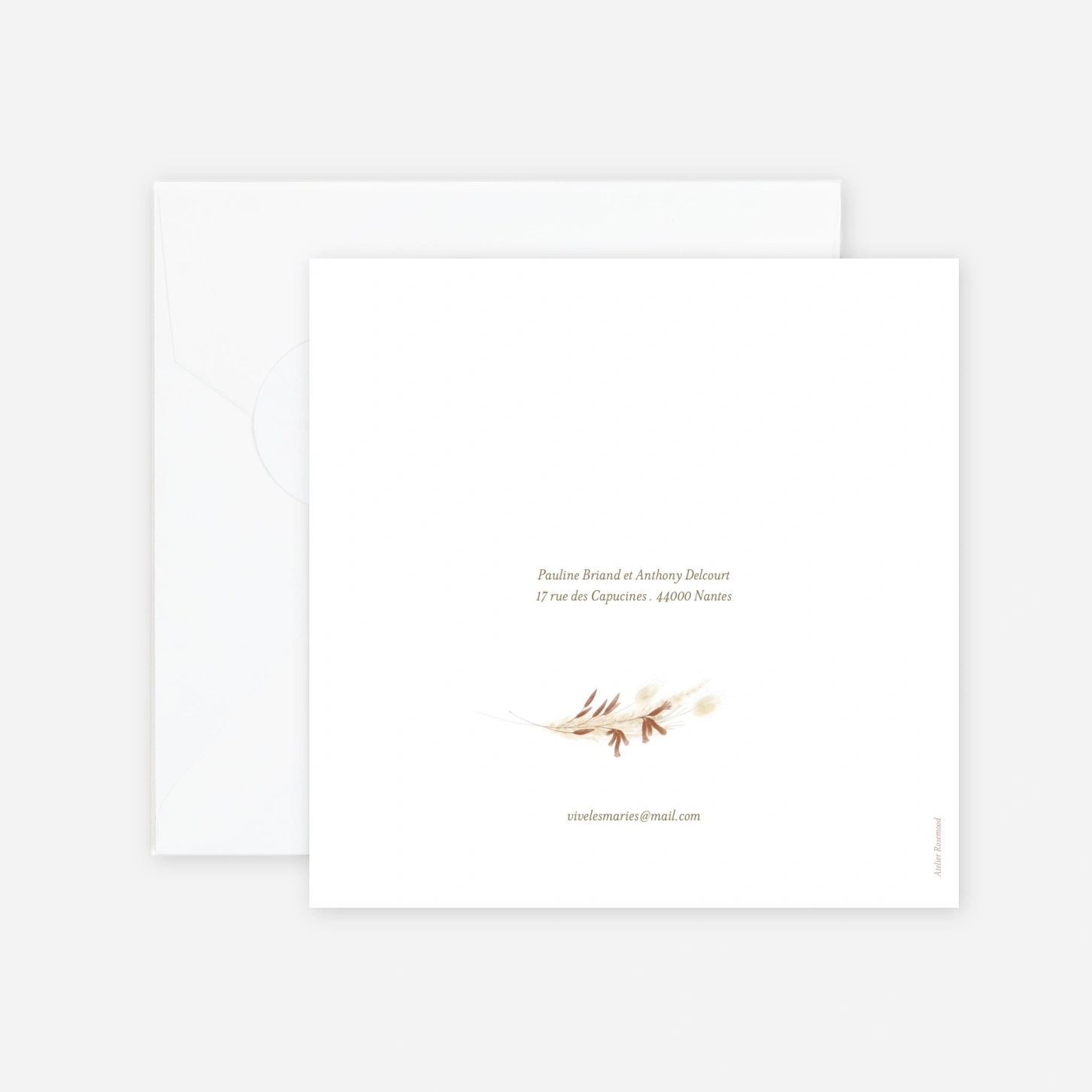 Faire-part mariage Instant bohème