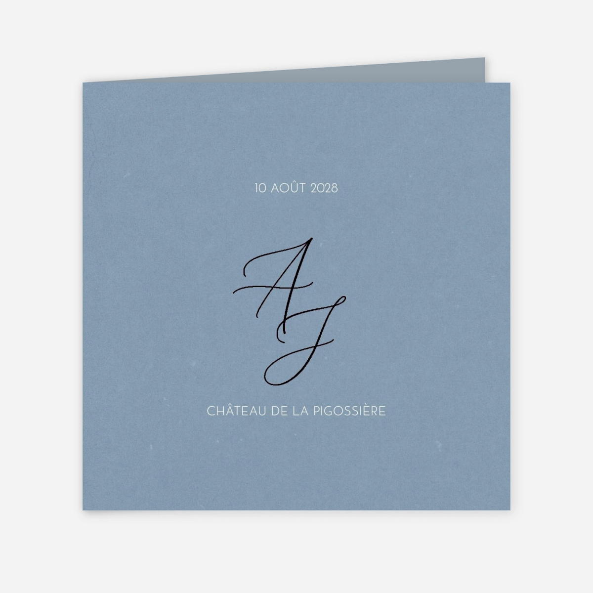 Faire-part mariage Initiale Précieuse