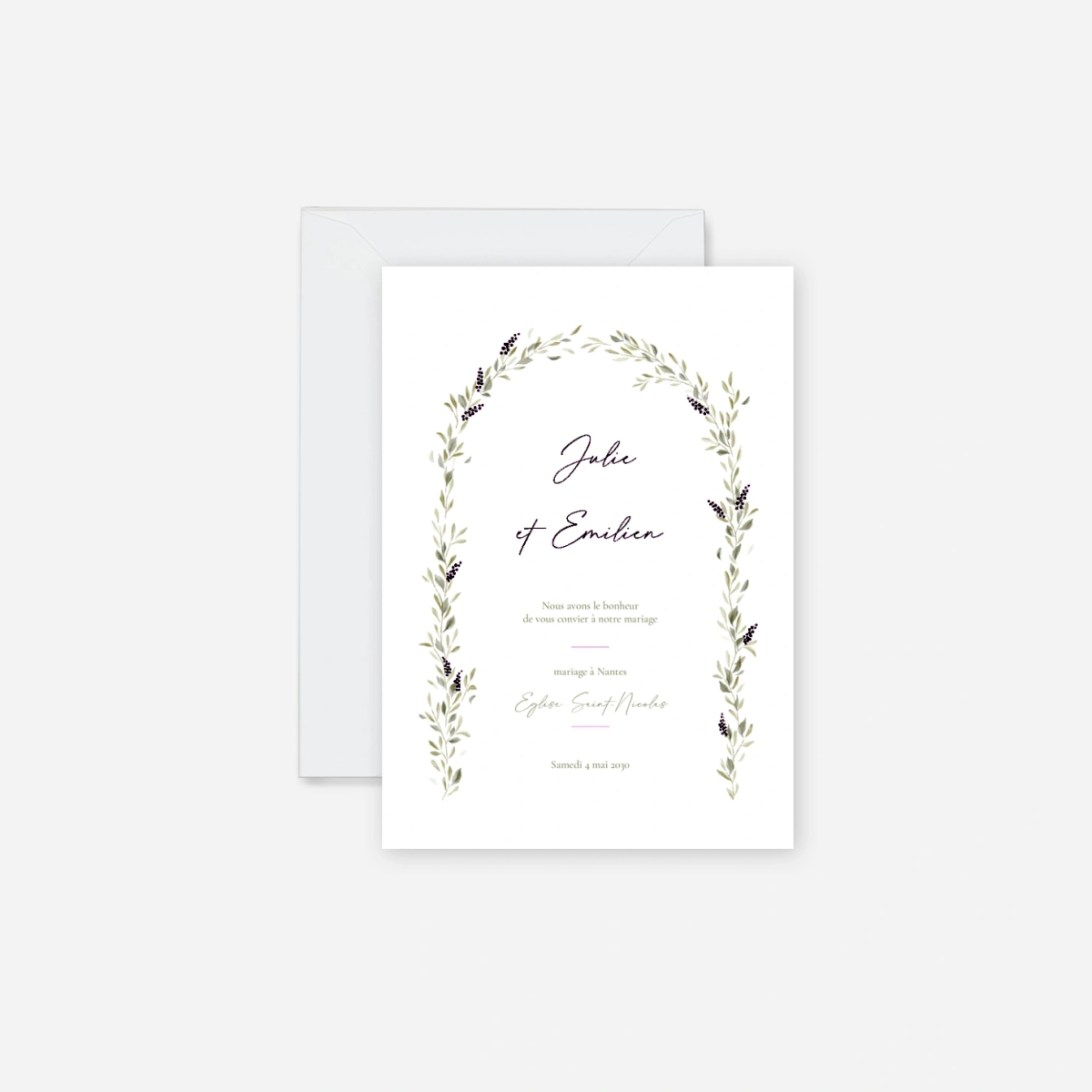 Faire-part mariage Instant botanique