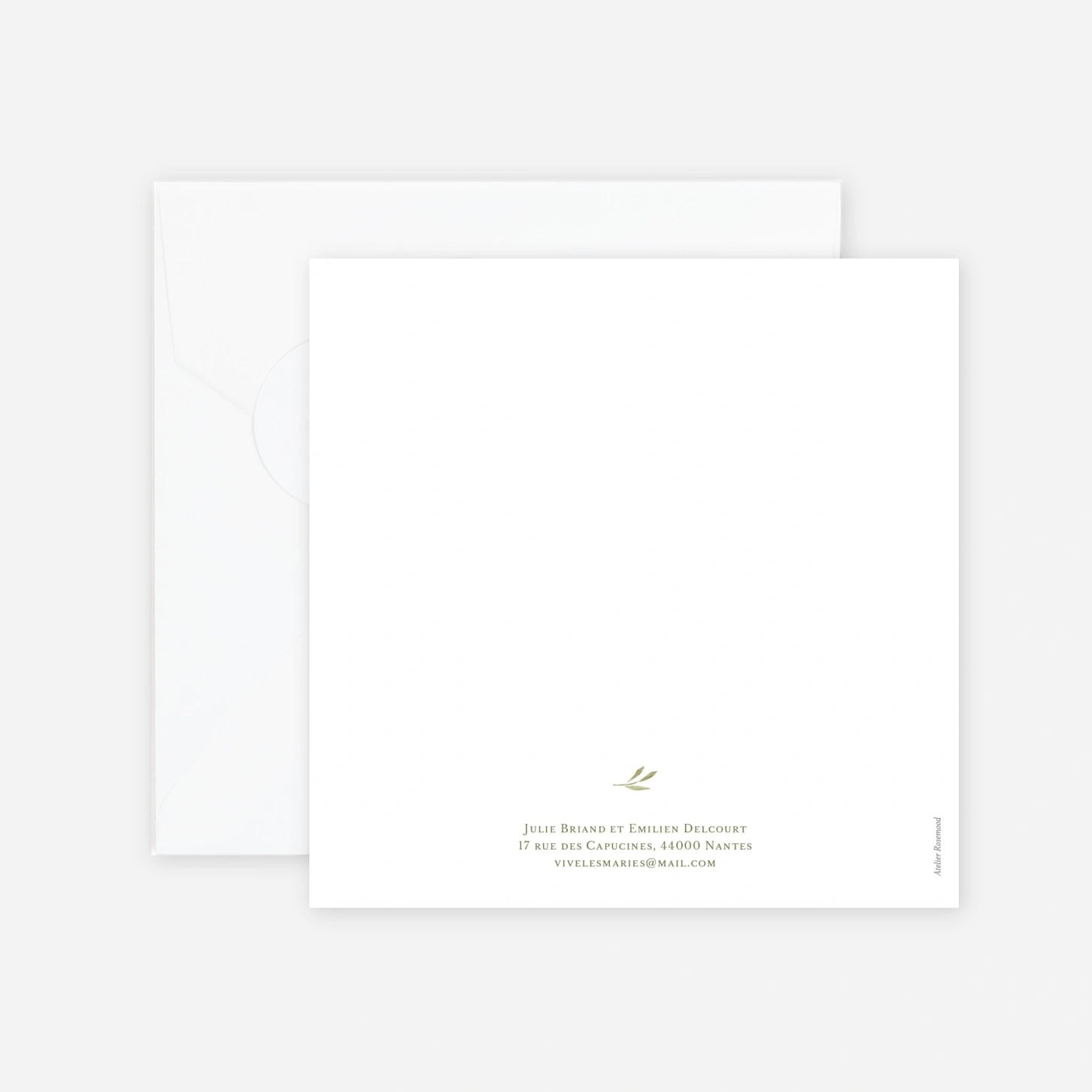 Faire-part mariage Instant botanique