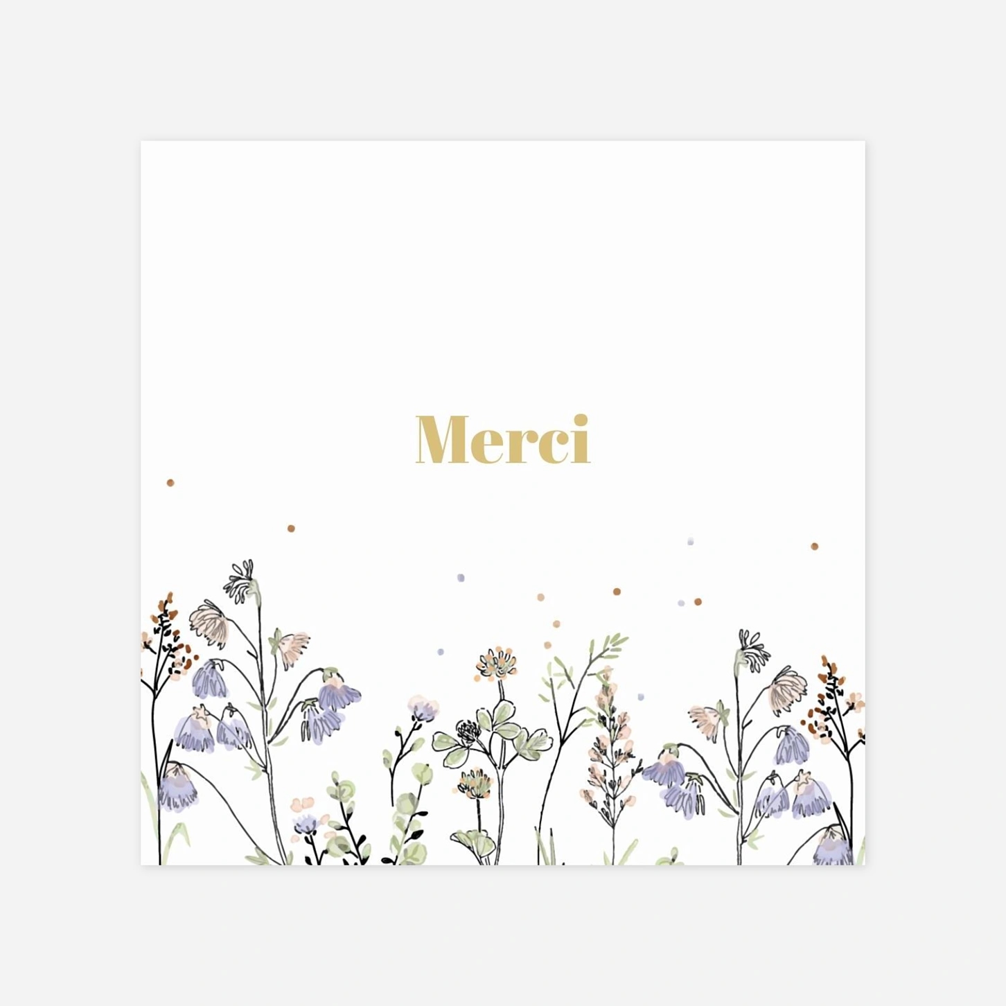 Carte remerciement naissance Instant champêtre