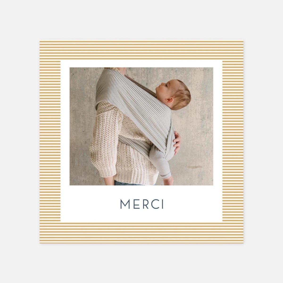 Carte remerciement naissance Indiennes