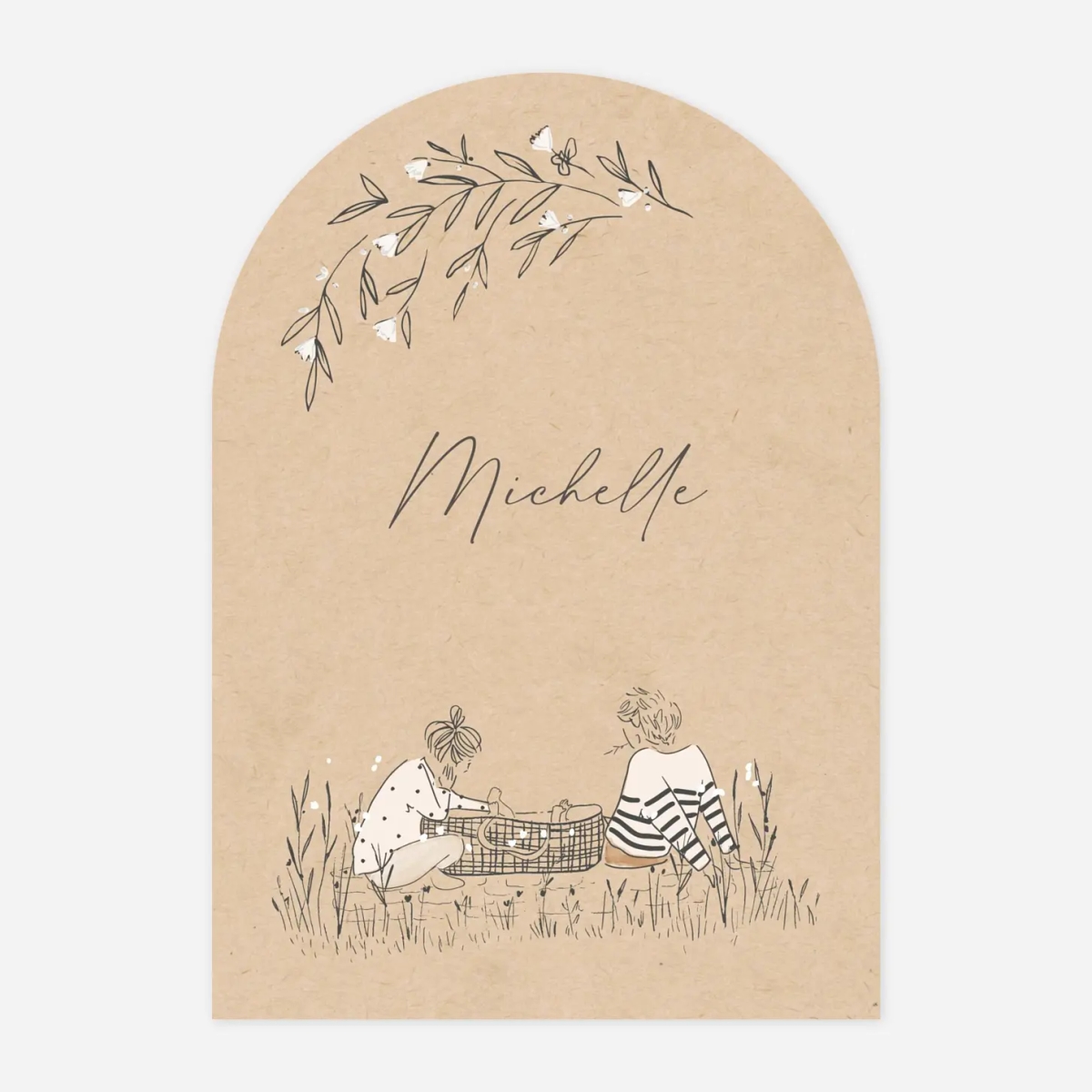 Faire-part naissance Instant sur l'herbe