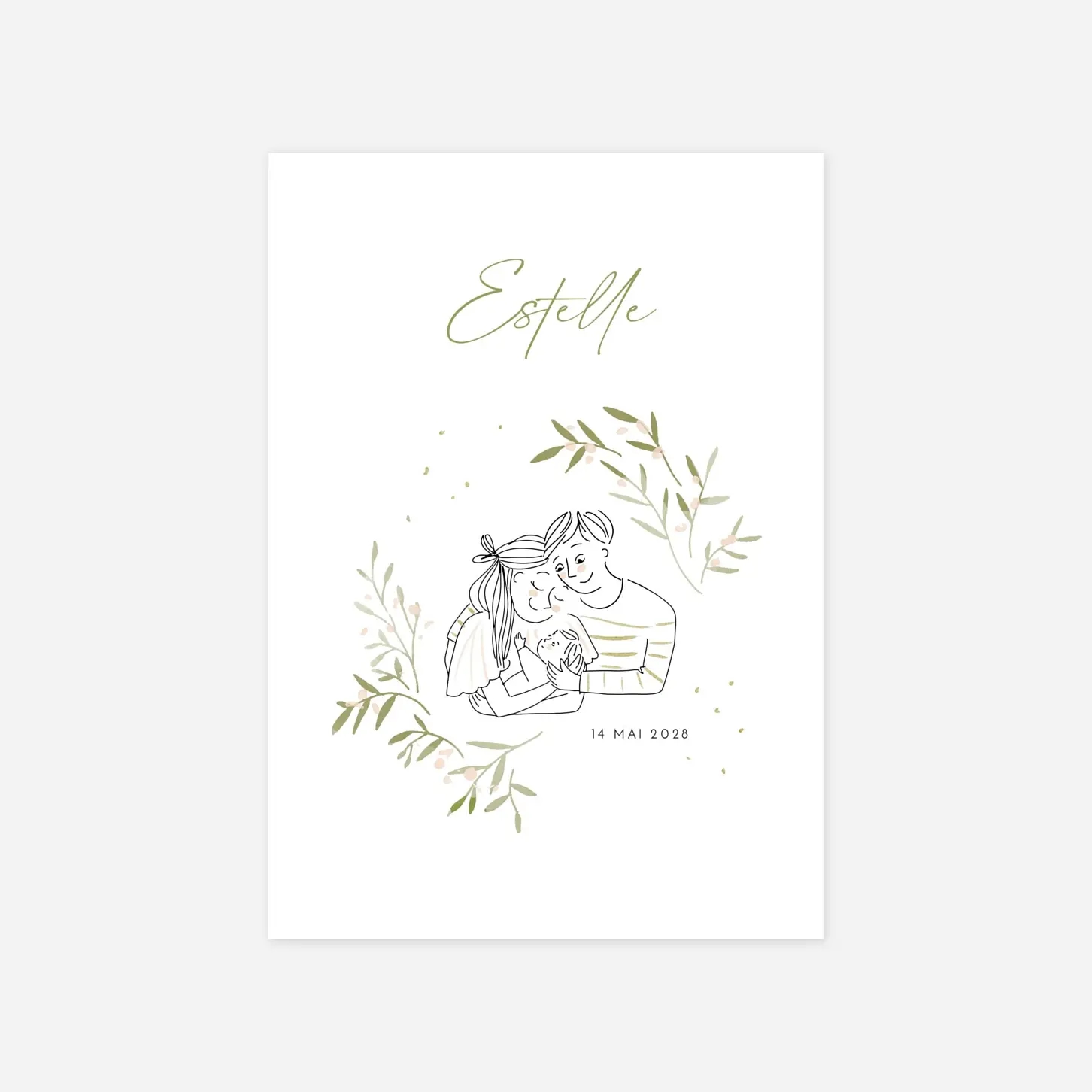 Faire-part naissance Instant câlin