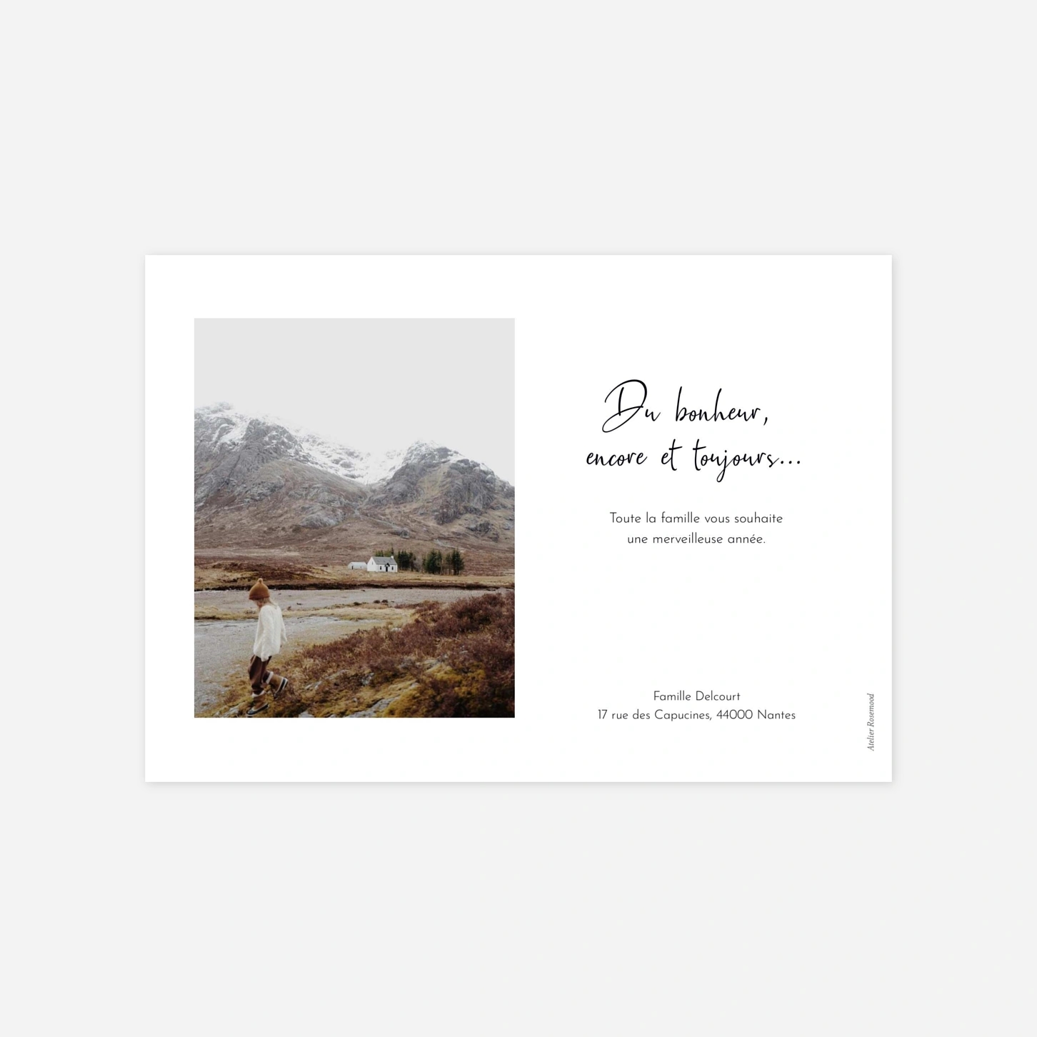 Carte de voeux Instantanés