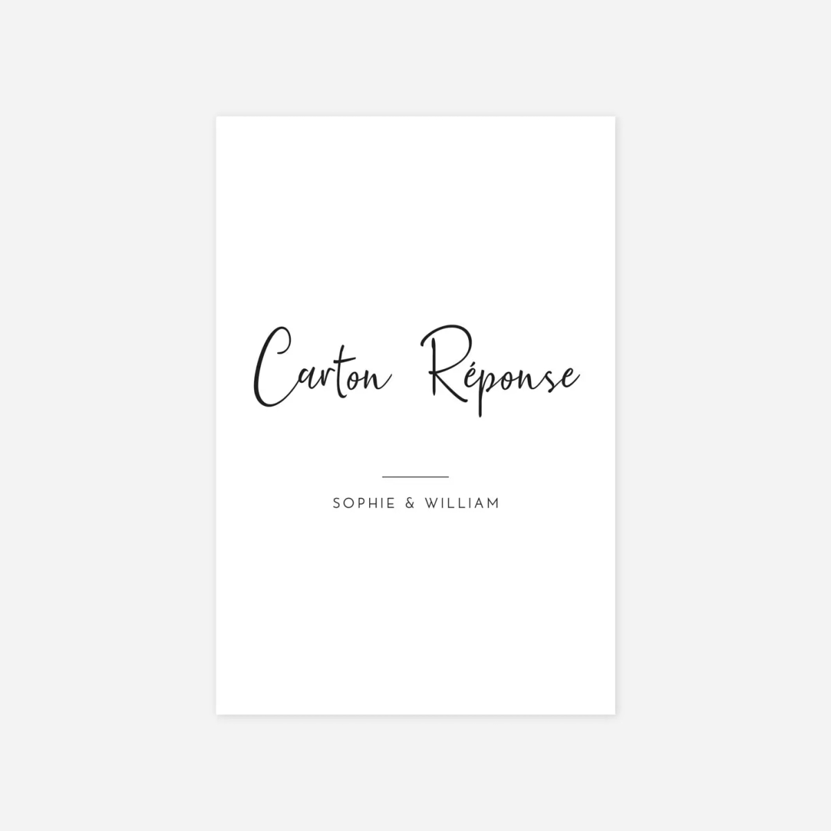 Carton réponse Intemporel