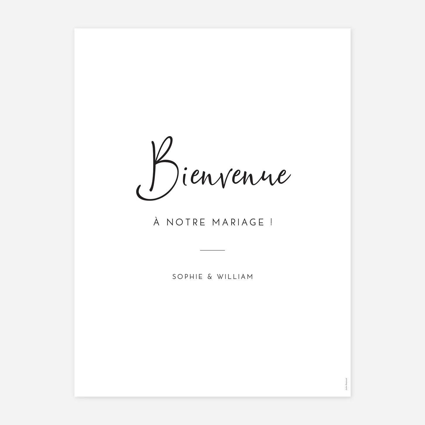 Panneau mariage Intemporel