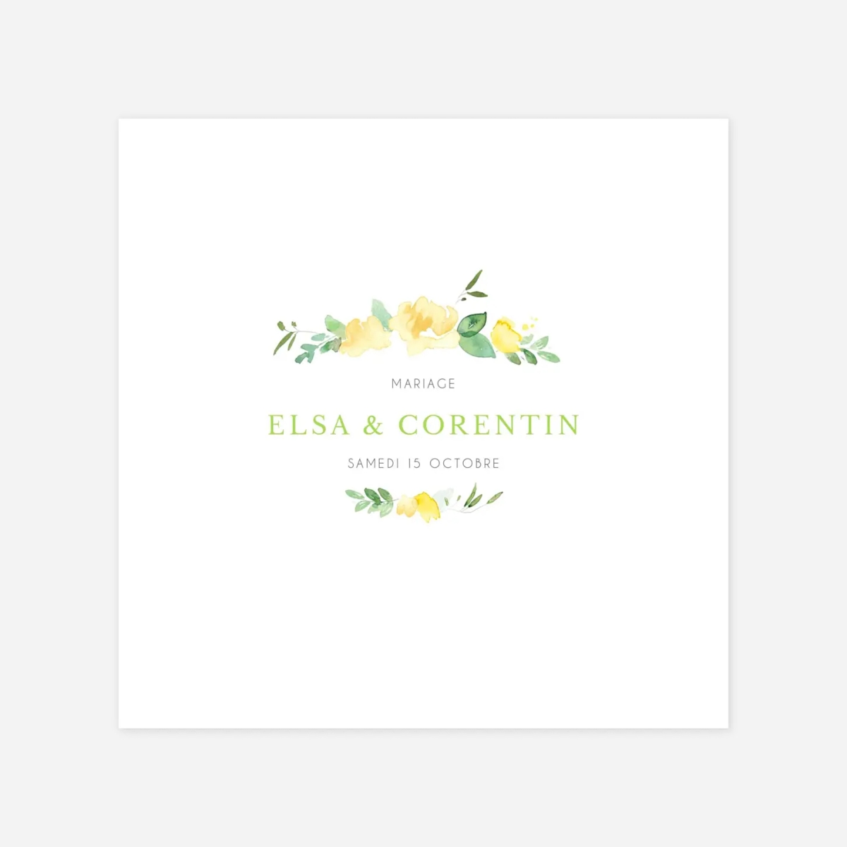 Faire-part mariage Jardin anglais