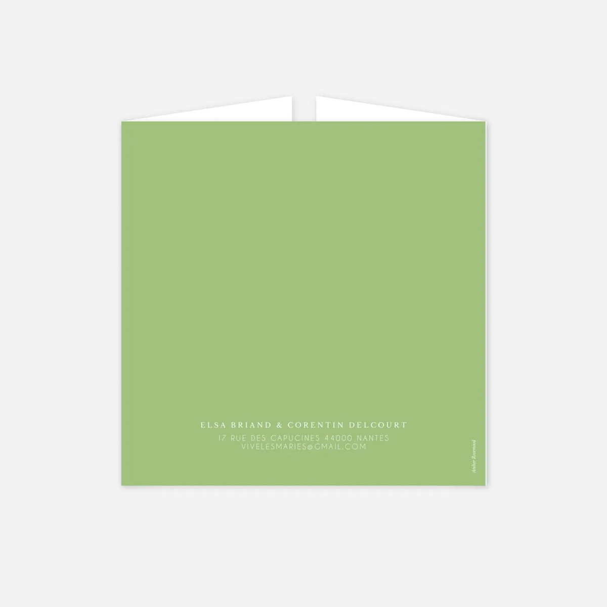 Faire-part mariage Jardin anglais