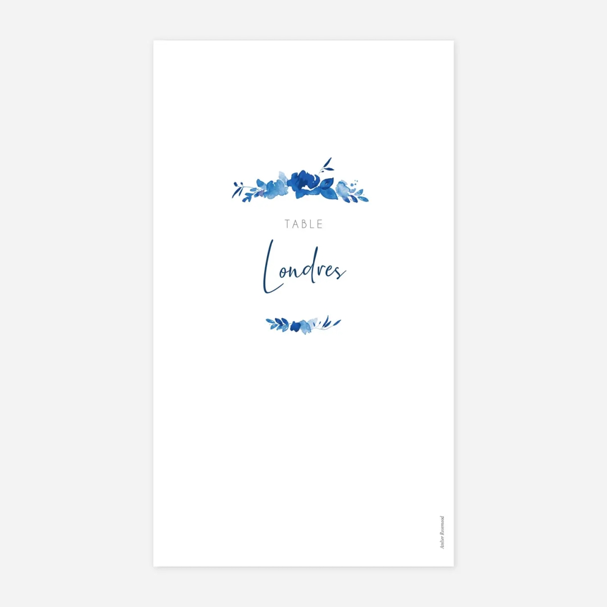 Marque-table mariage Jardin anglais