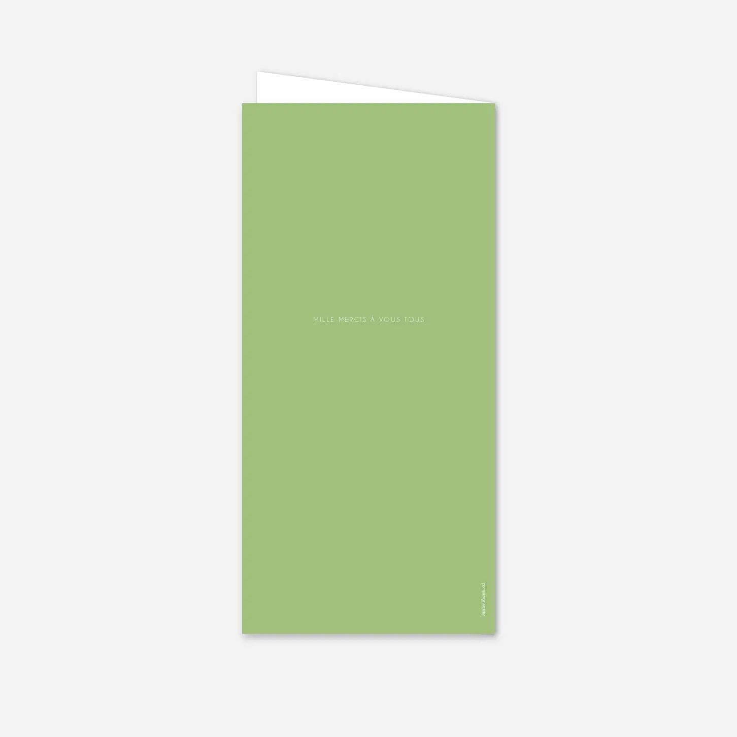 Menu mariage Jardin anglais