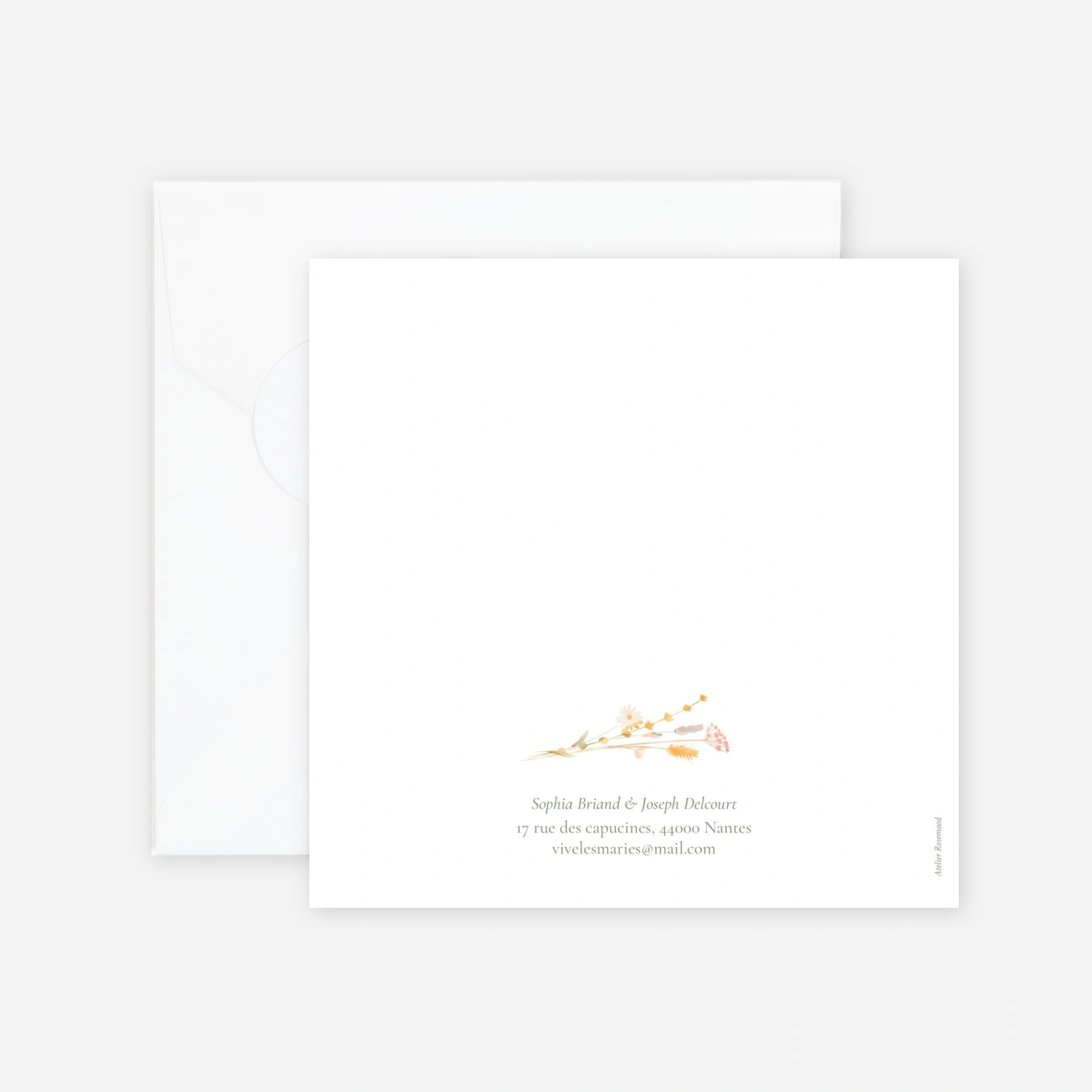 Faire-part mariage Jardin bohème