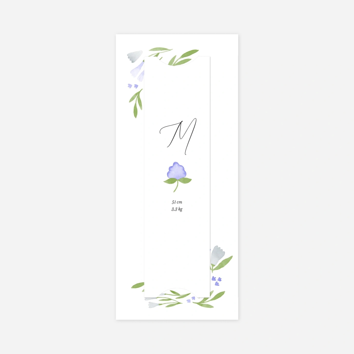 Faire-part naissance Jardin fleuri