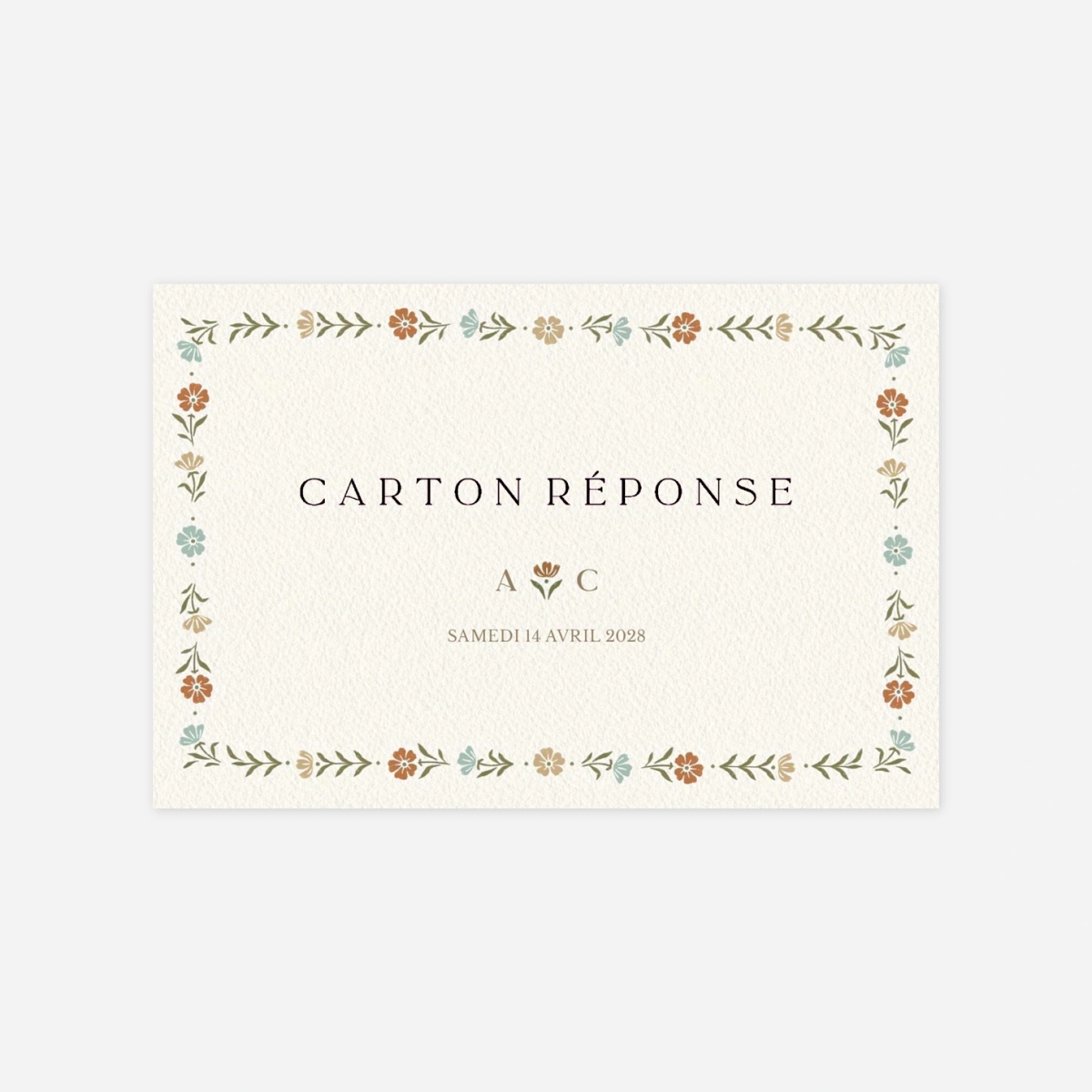 Carton réponse Jardin éternel