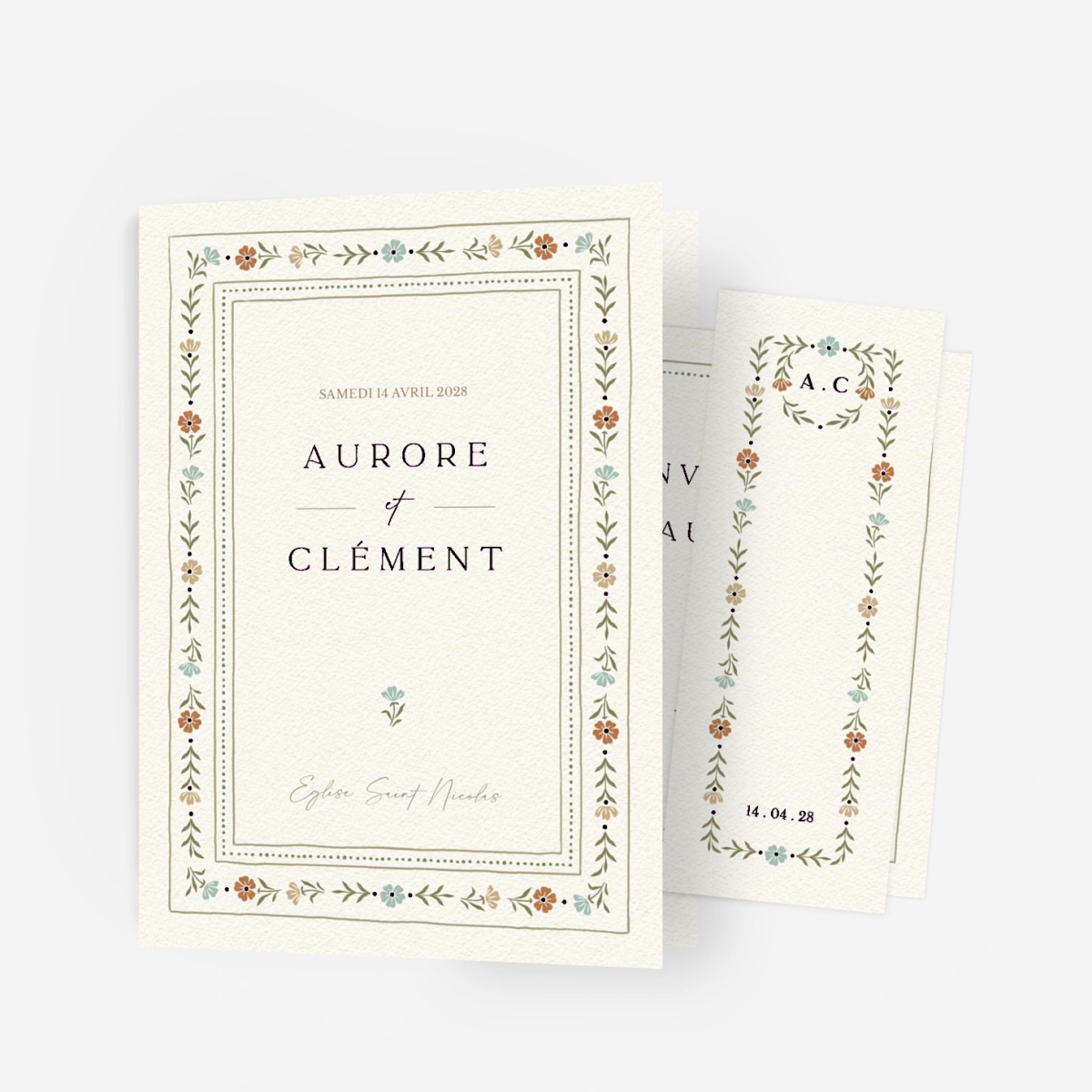 Faire-part mariage Jardin éternel