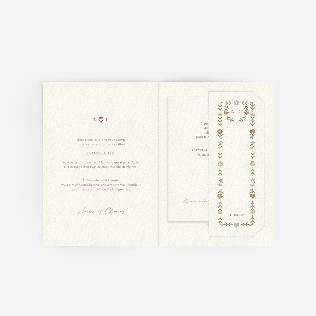 Faire-part mariage Jardin éternel