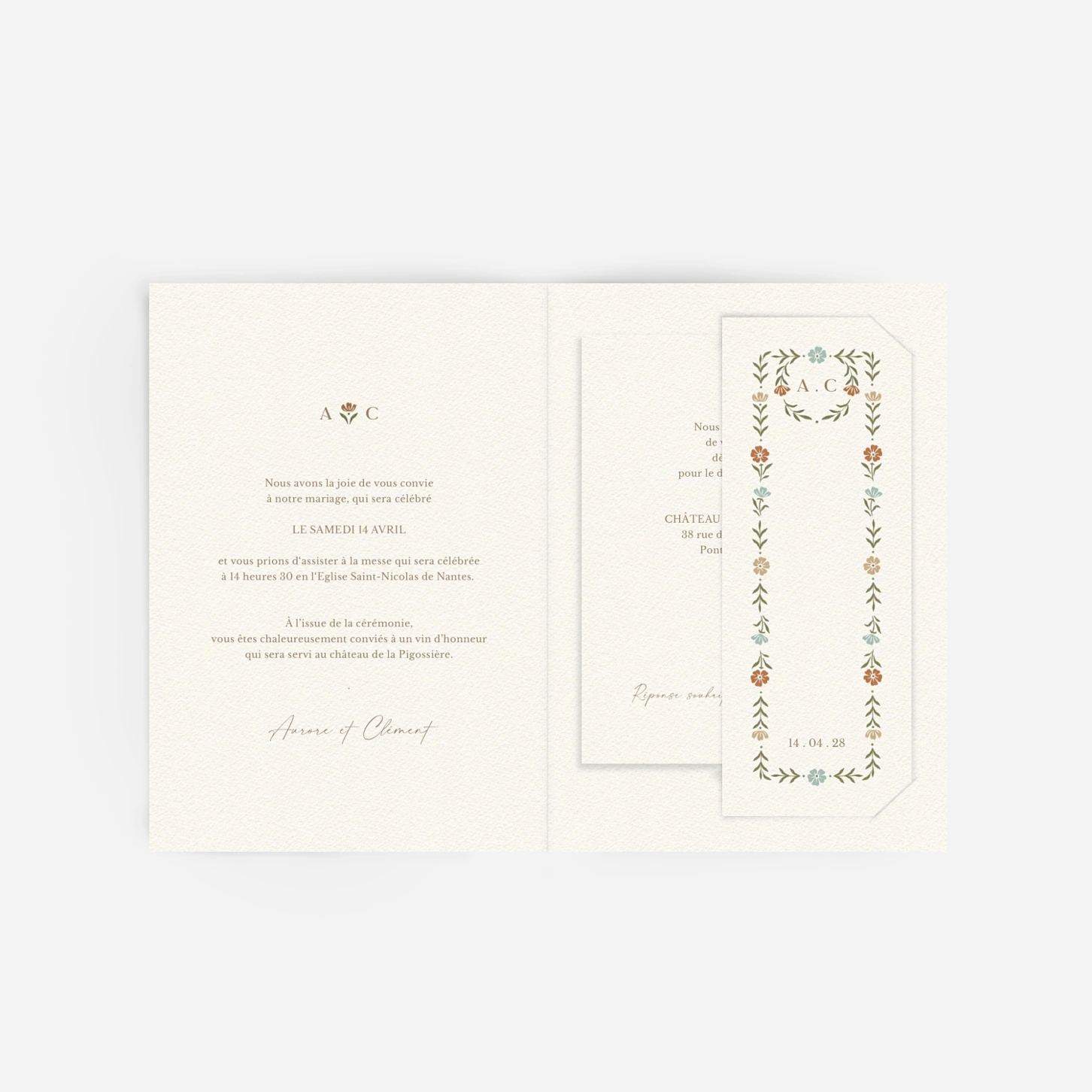 Faire-part mariage Jardin éternel